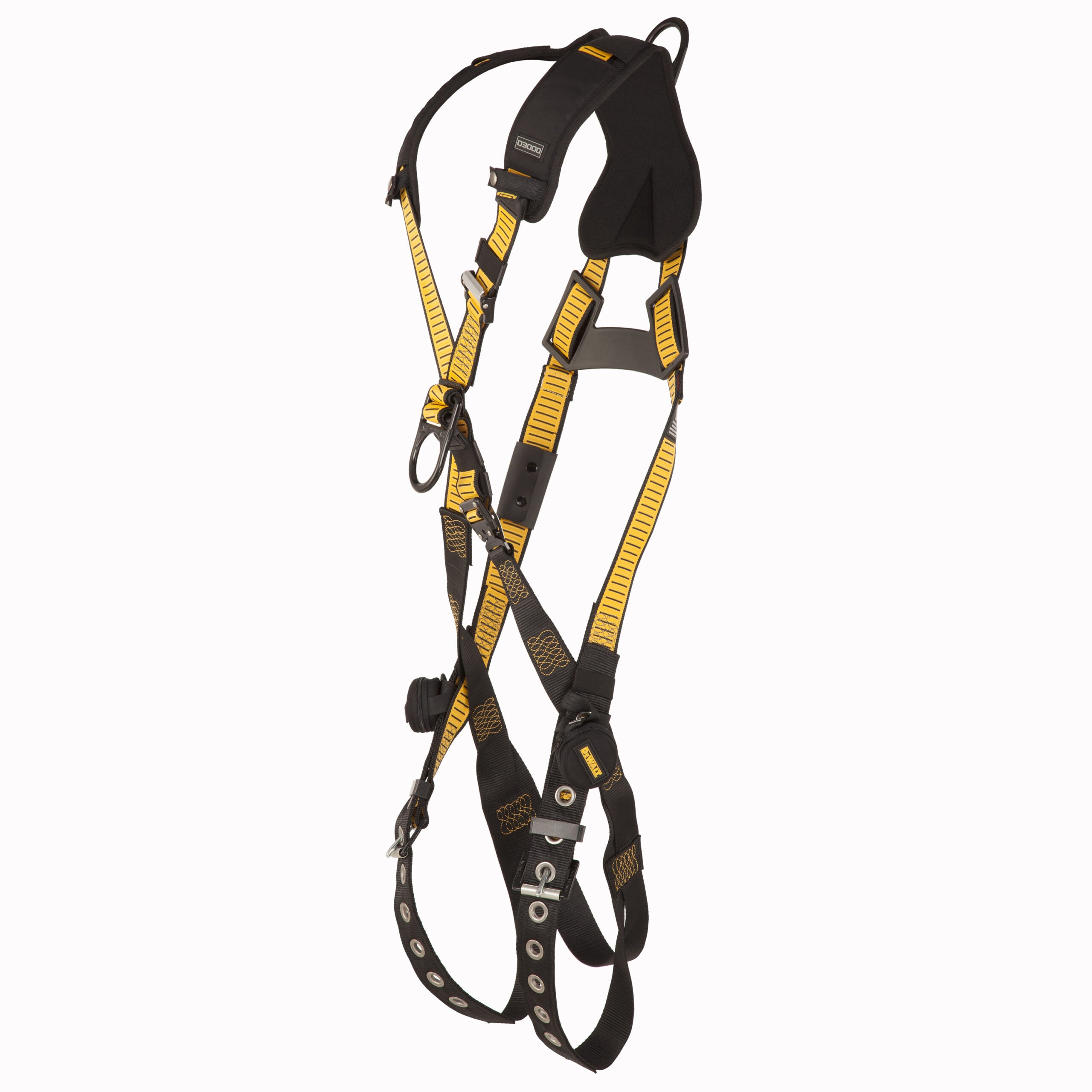 DEWALT® D3000 Harness Crossover, Back and Front D-Ring, QC Chest, TB legs