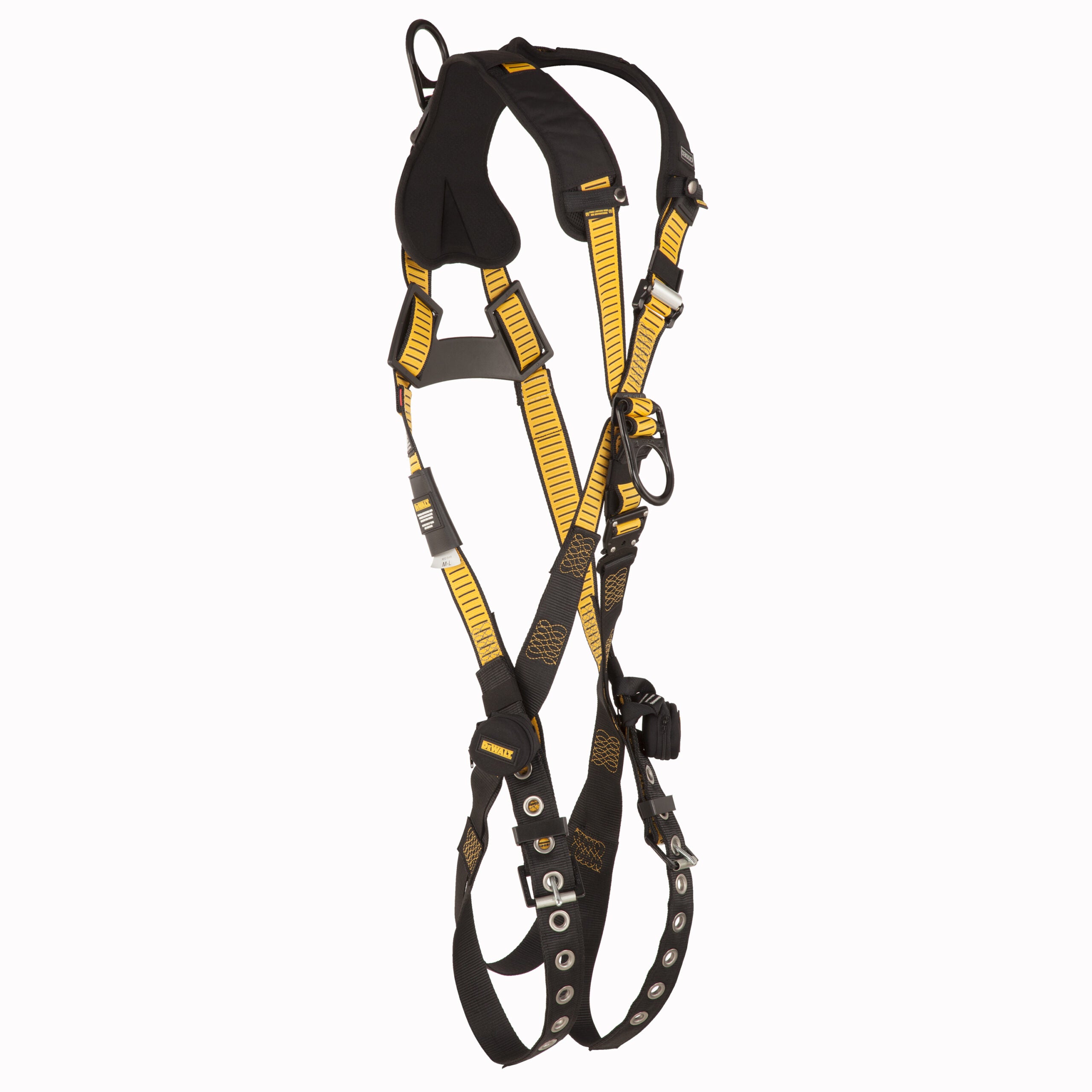 DEWALT® D3000 Harness Crossover, Back and Front D-Ring, QC Chest, TB legs