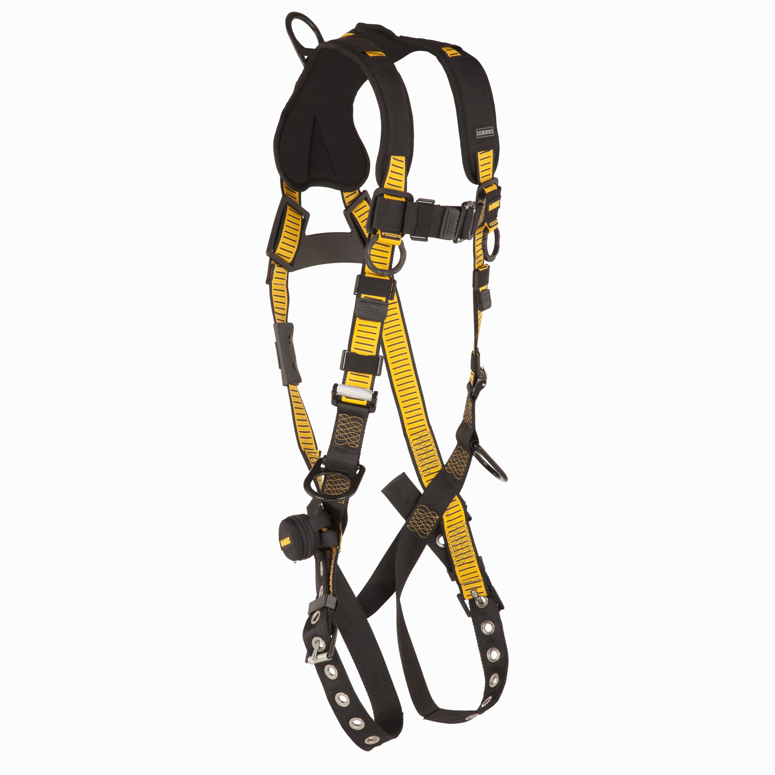 DEWALT® D3000 HARNESS Vest Style, 5-Point, Back and Side D-Ring, QC Chest, TB Legs