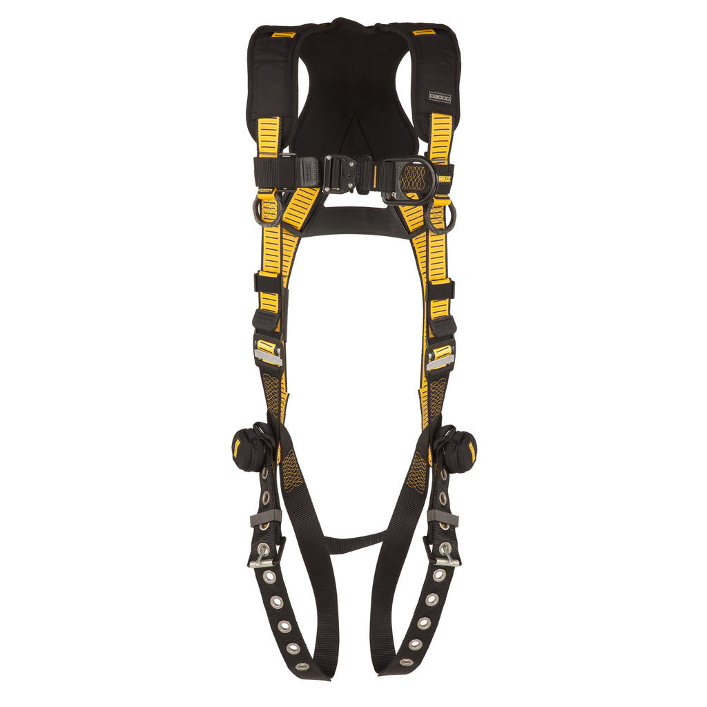 DEWALT® D3000 HARNESS Vest Style, 5-Point, Back and Front D-Rings, QC Chest, TB Legs