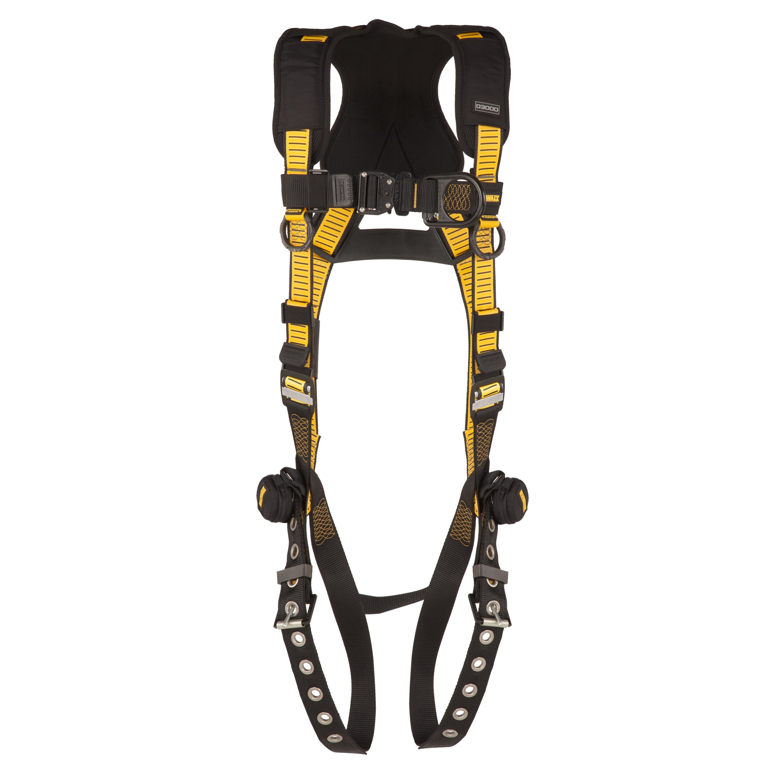 DEWALT® D3000 HARNESS Vest Style, 5-Point, Back and Front D-Rings, QC Chest, TB Legs