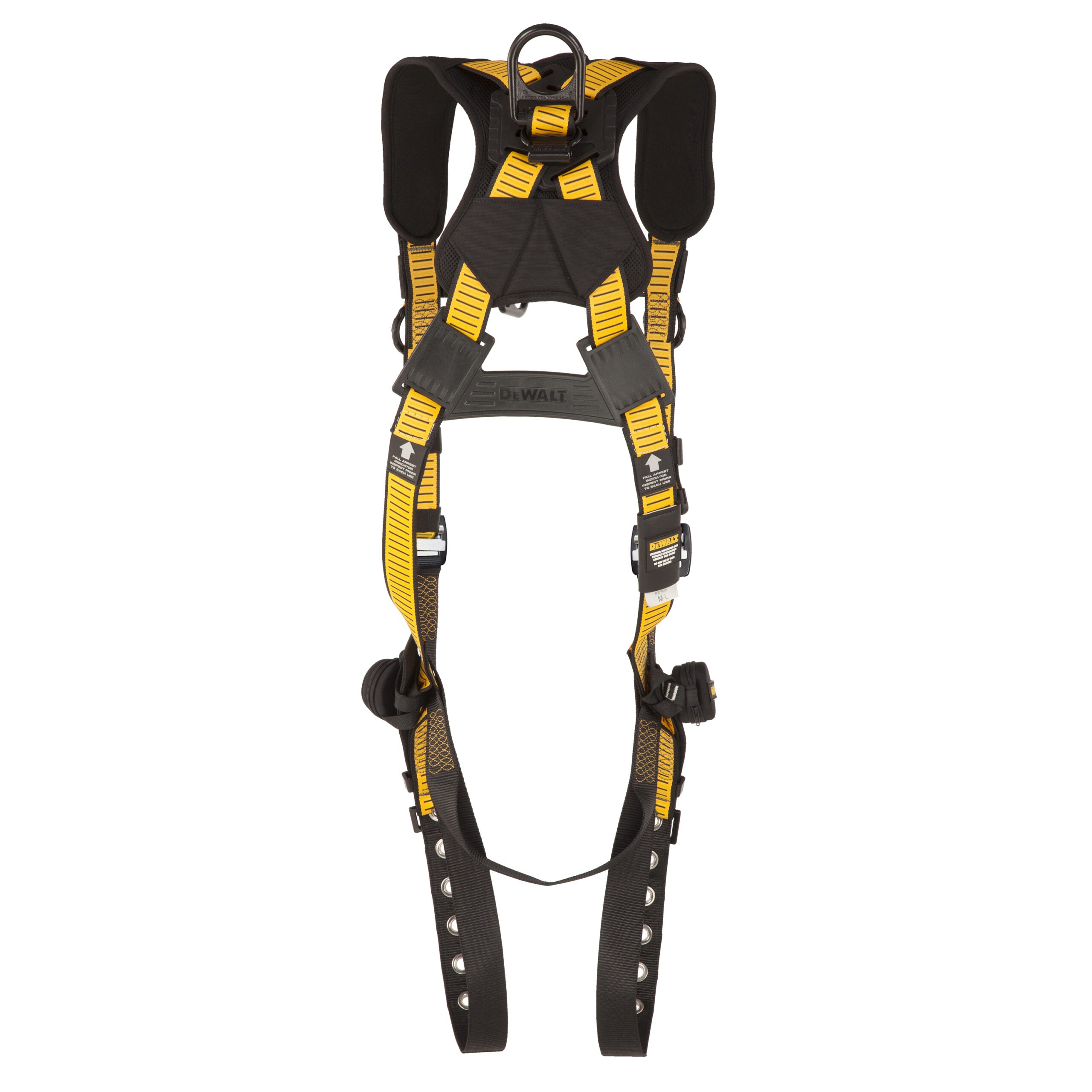 DEWALT® D3000 HARNESS Vest Style, 5-Point, Back and Front D-Rings, QC Chest, TB Legs