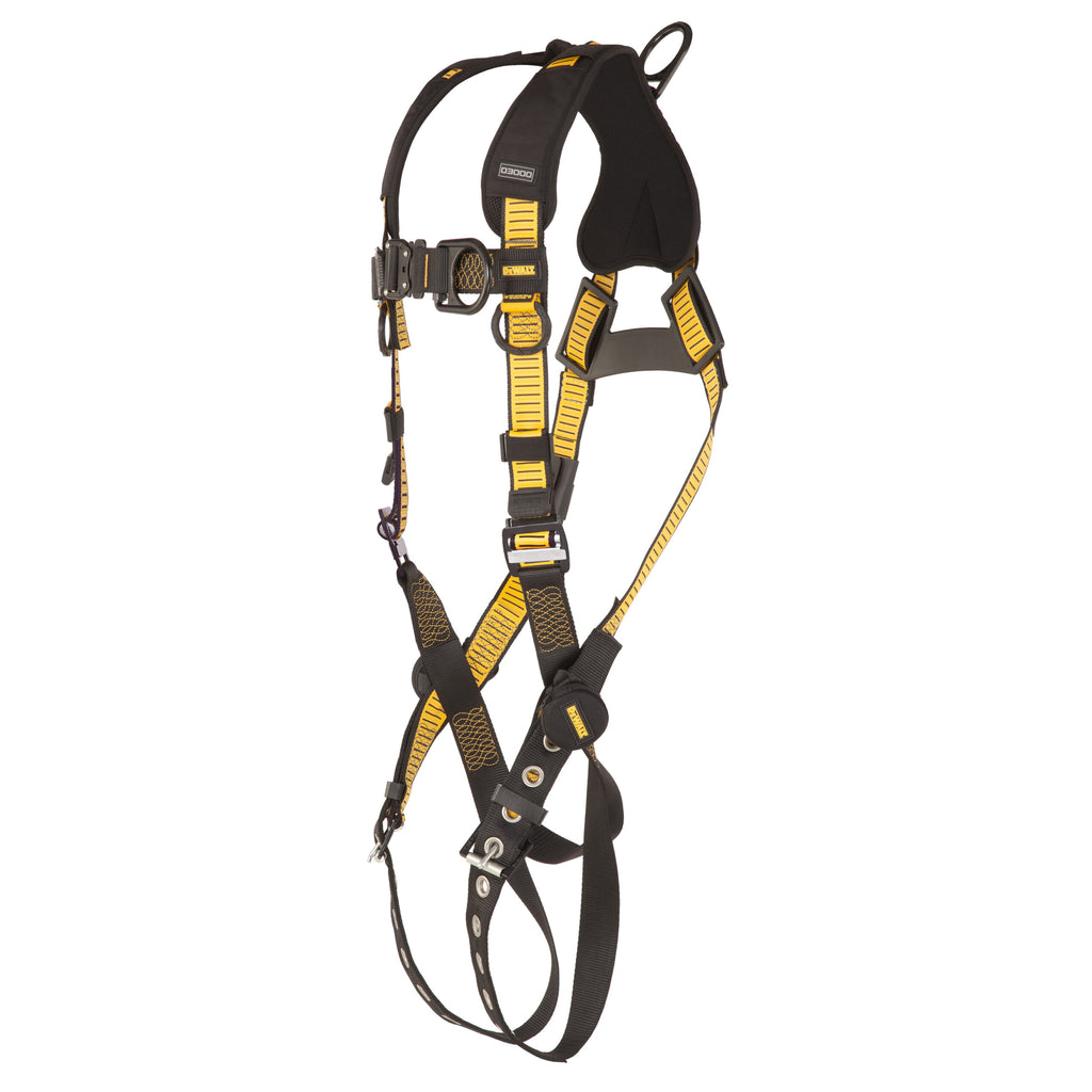 DEWALT® D3000 HARNESS Vest Style, 5-Point, Back and Front D-Rings, QC Chest, TB Legs