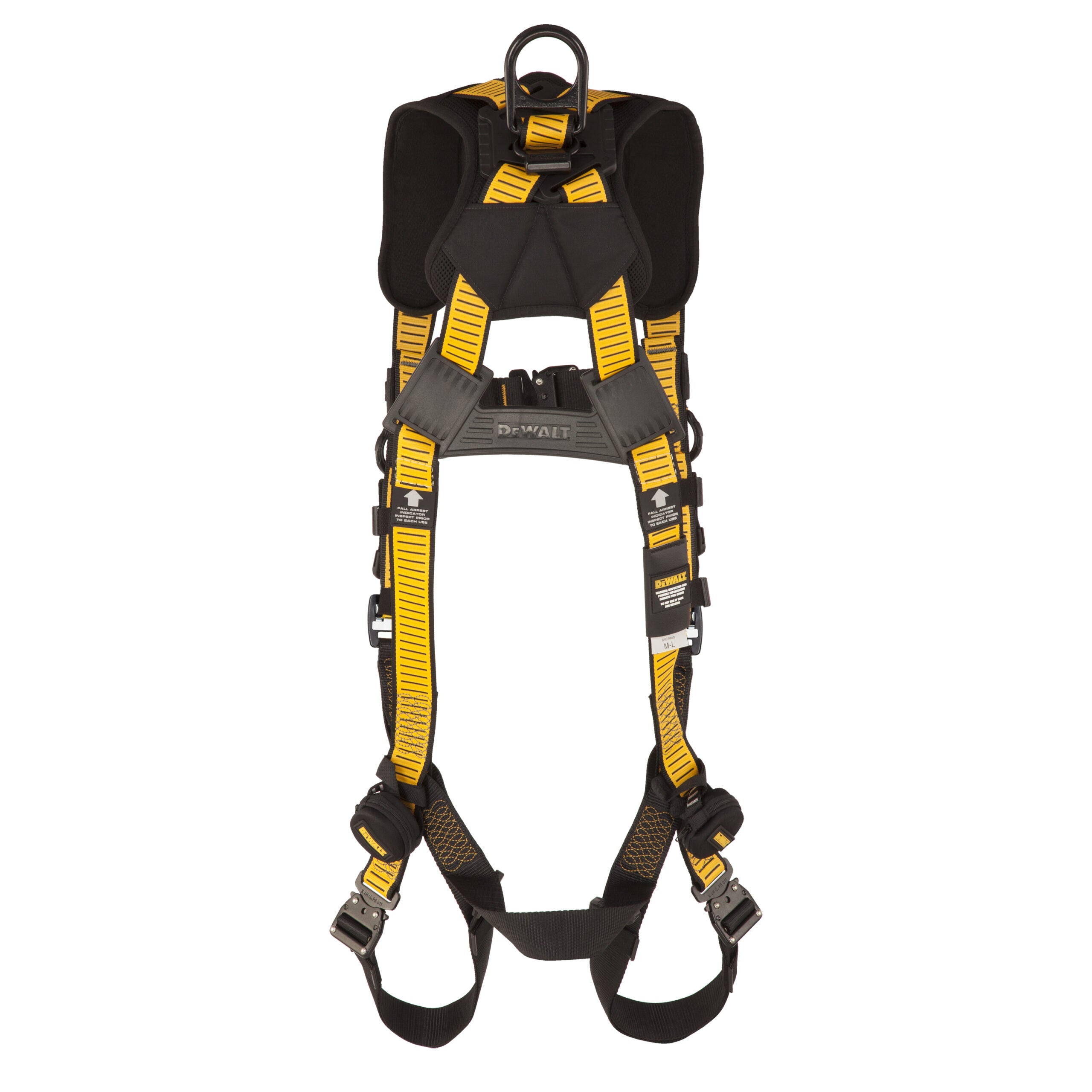 DEWALT® D3000 HARNESS Vest Style, 5-Point, Back and Front D-Rings, QC Chest, QC legs