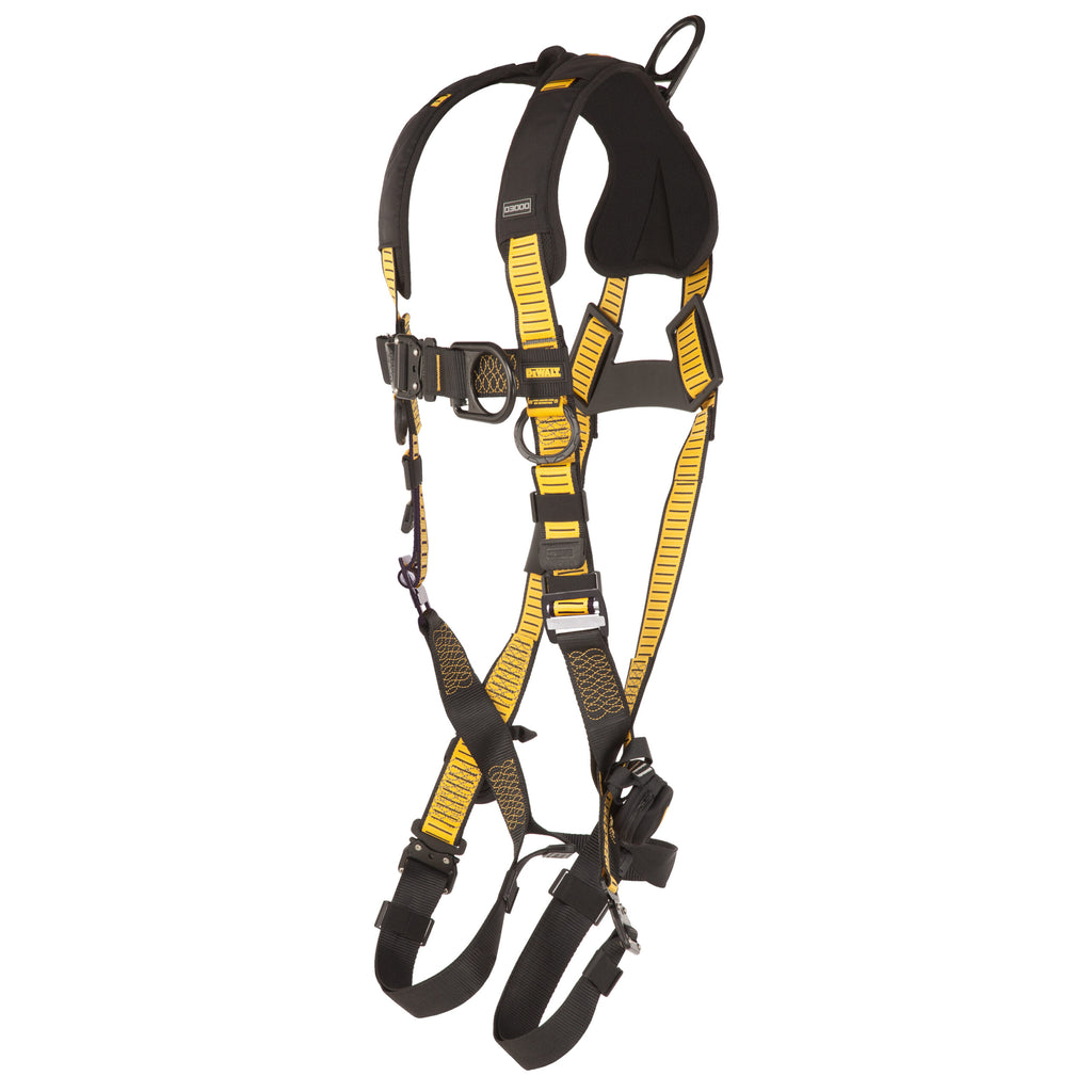 DEWALT® D3000 HARNESS Vest Style, 5-Point, Back and Front D-Rings, QC Chest, QC legs
