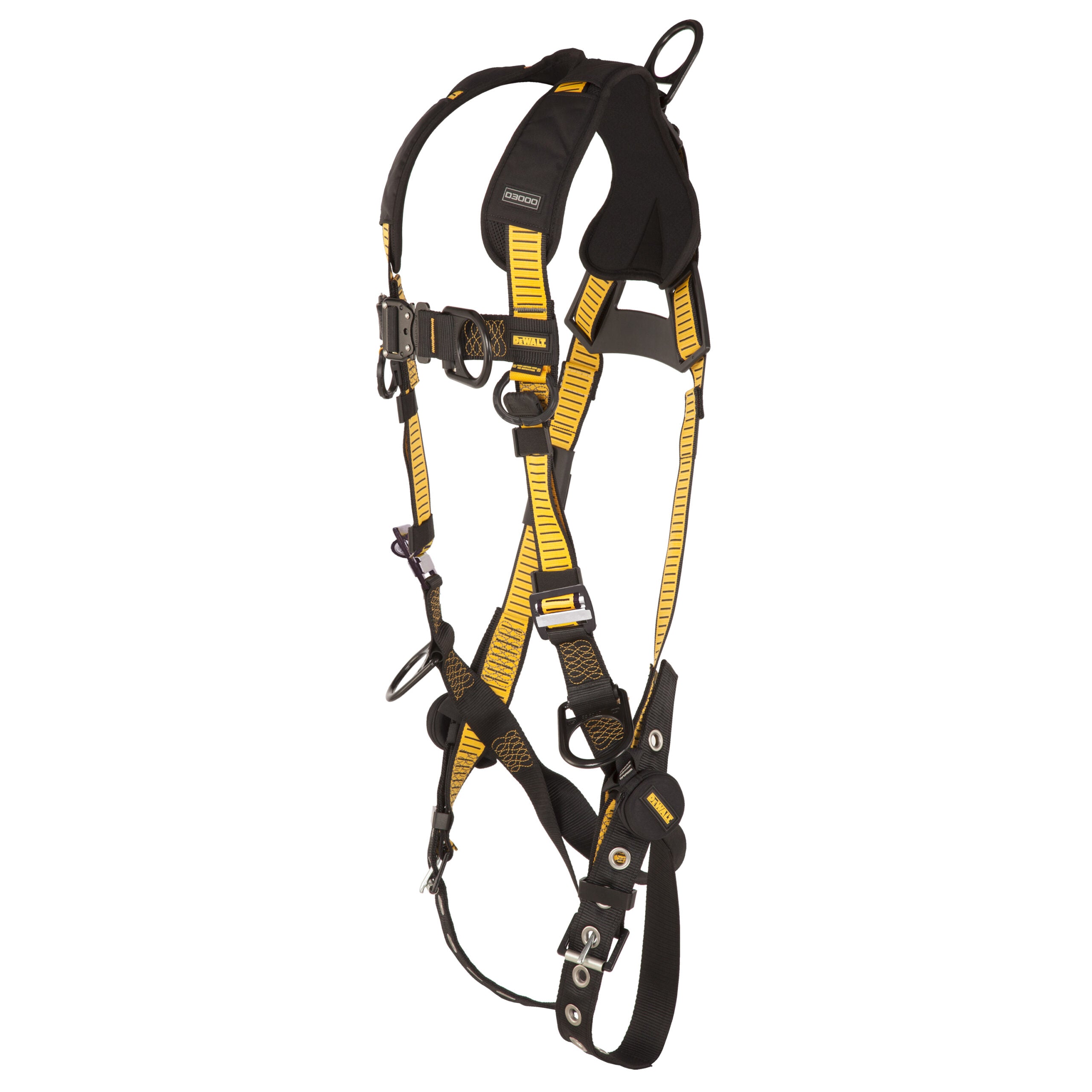 DEWALT® D3000 HARNESS Vest Style, 5-Point, Back, Front & Side D-Rings, QC Chest, TB legs