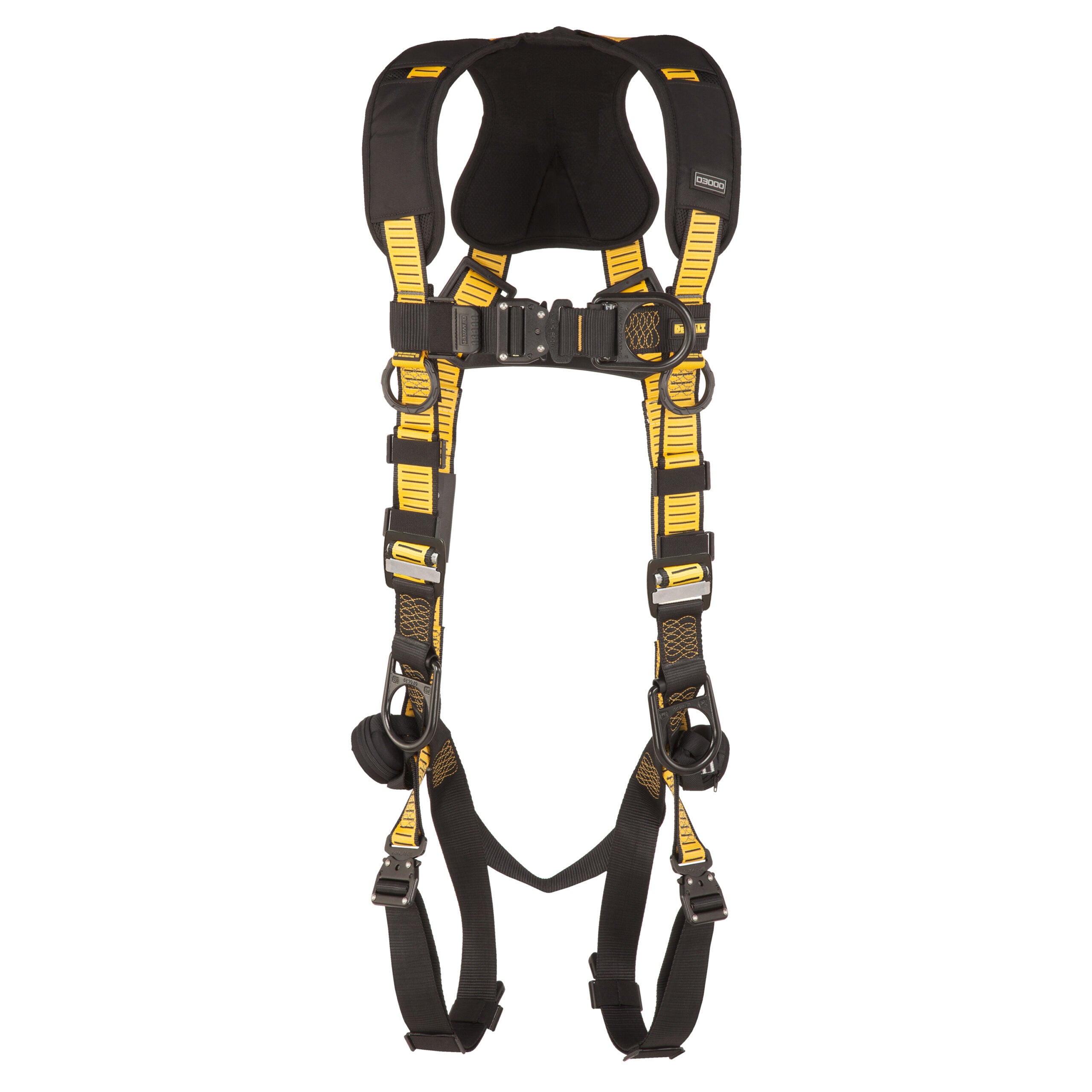 DEWALT® D3000 HARNESS Vest Style, 5-Point, Back, Front & Side D-Rings, QC Chest, QC legs
