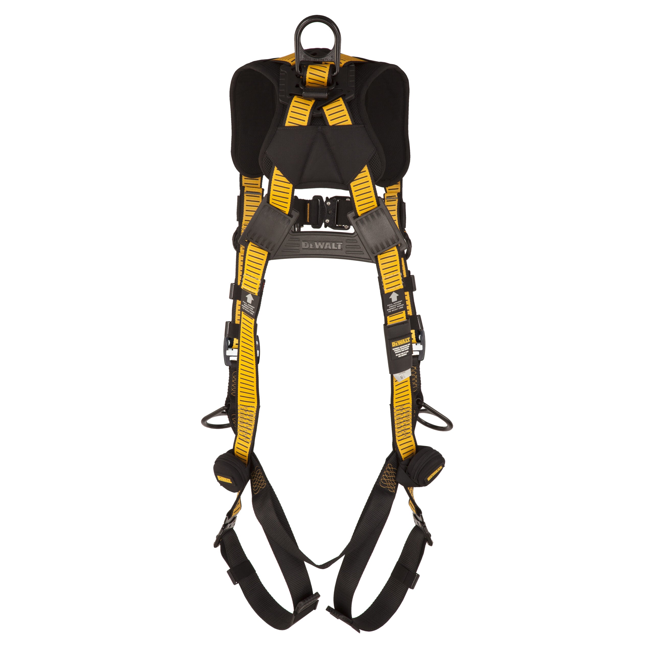 DEWALT® D3000 HARNESS Vest Style, 5-Point, Back, Front & Side D-Rings, QC Chest, QC legs