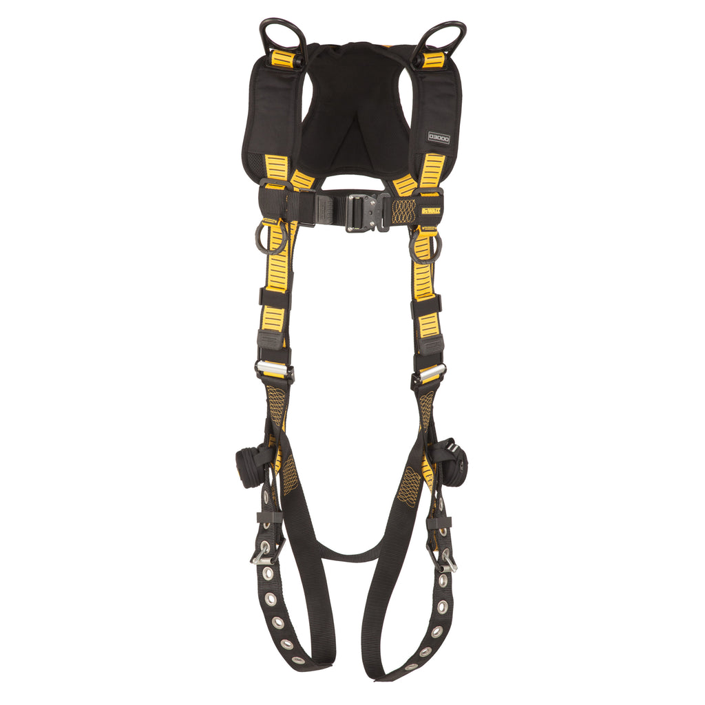 DEWALT® D3000 HARNESS Vest Style, 5-Point, Back and Shoulder D-Rings, QC Chest, TB Legs