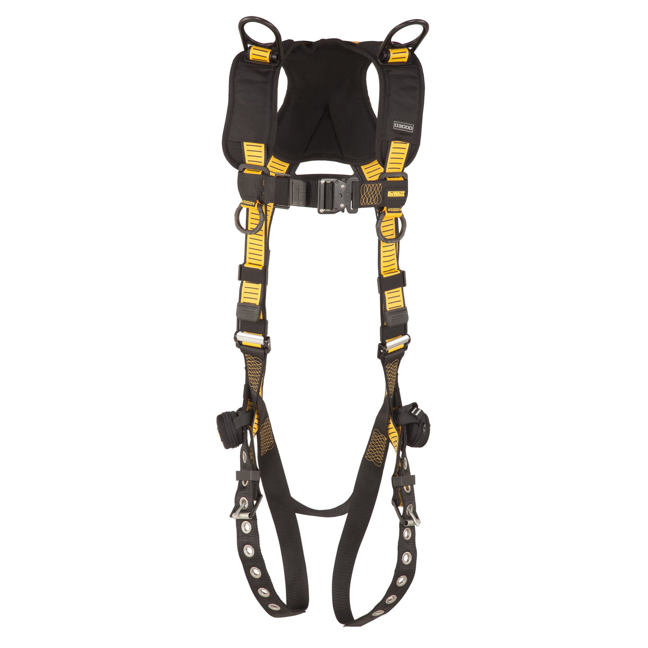 DEWALT® D3000 HARNESS Vest Style, 5-Point, Back and Shoulder D-Rings, QC Chest, TB Legs