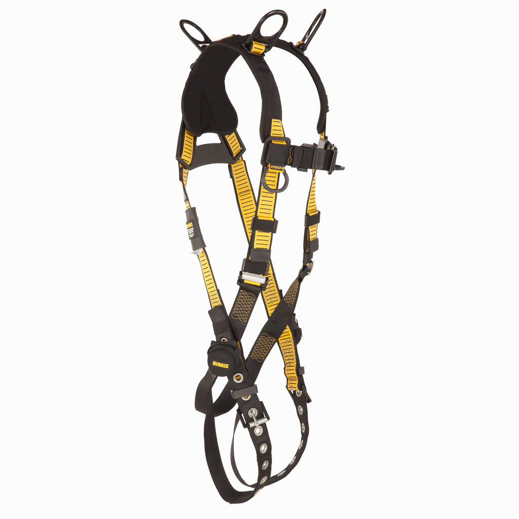 DEWALT® D3000 HARNESS Vest Style, 5-Point, Back and Shoulder D-Rings, QC Chest, TB Legs