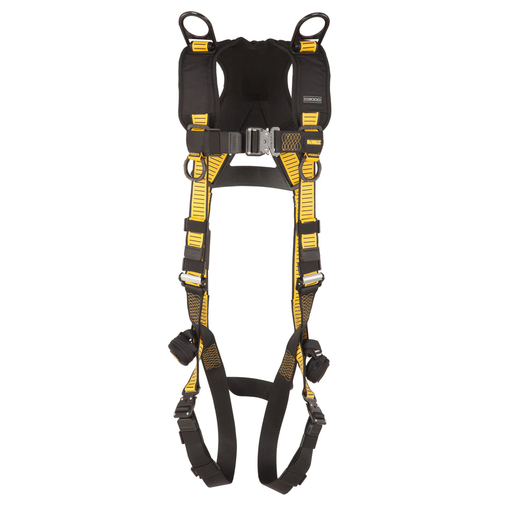 DEWALT® D3000 HARNESS Vest Style, 5-Point, Back and Shoulder D-Rings, QC Chest, QC Legs