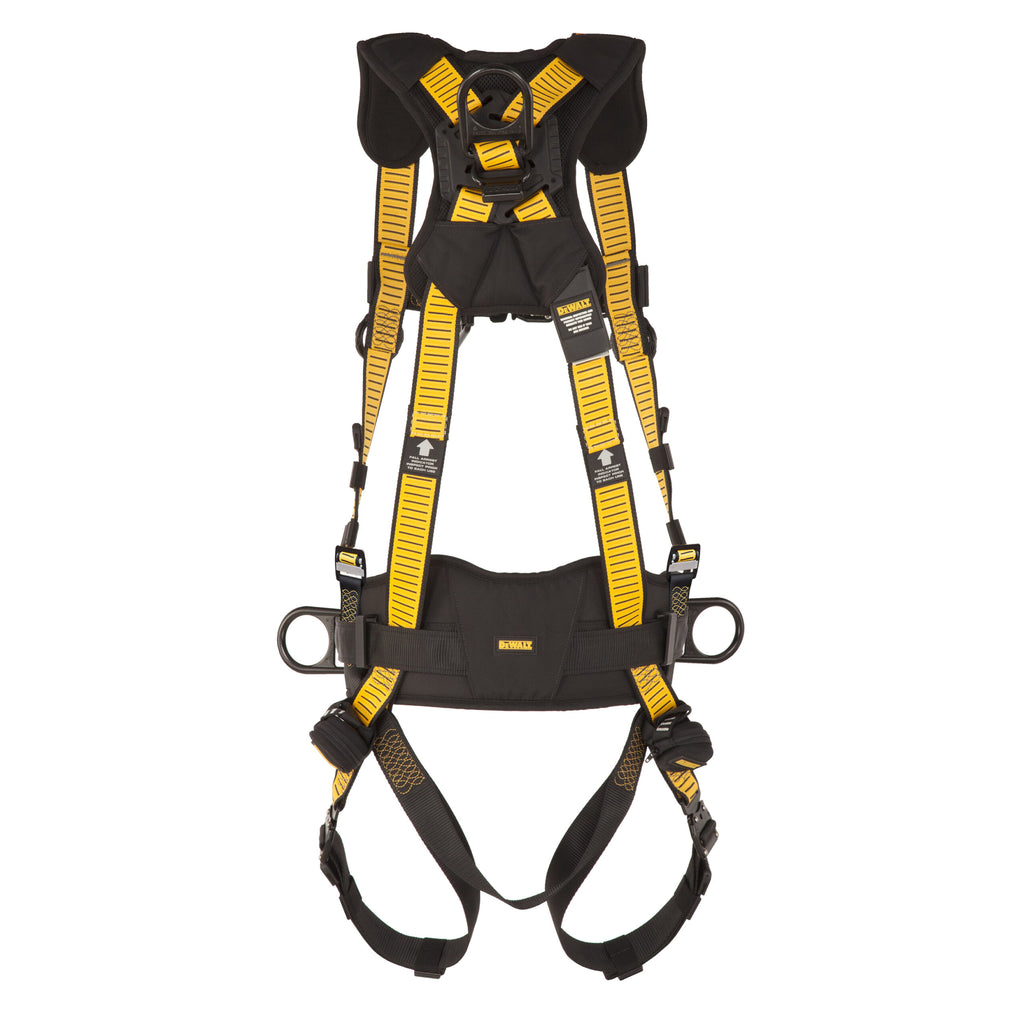 DEWALT® D3000 HARNESS Vest Style, w-belt 5-Point, Back, Front and Side D-Rings, QC Chest, QC Legs