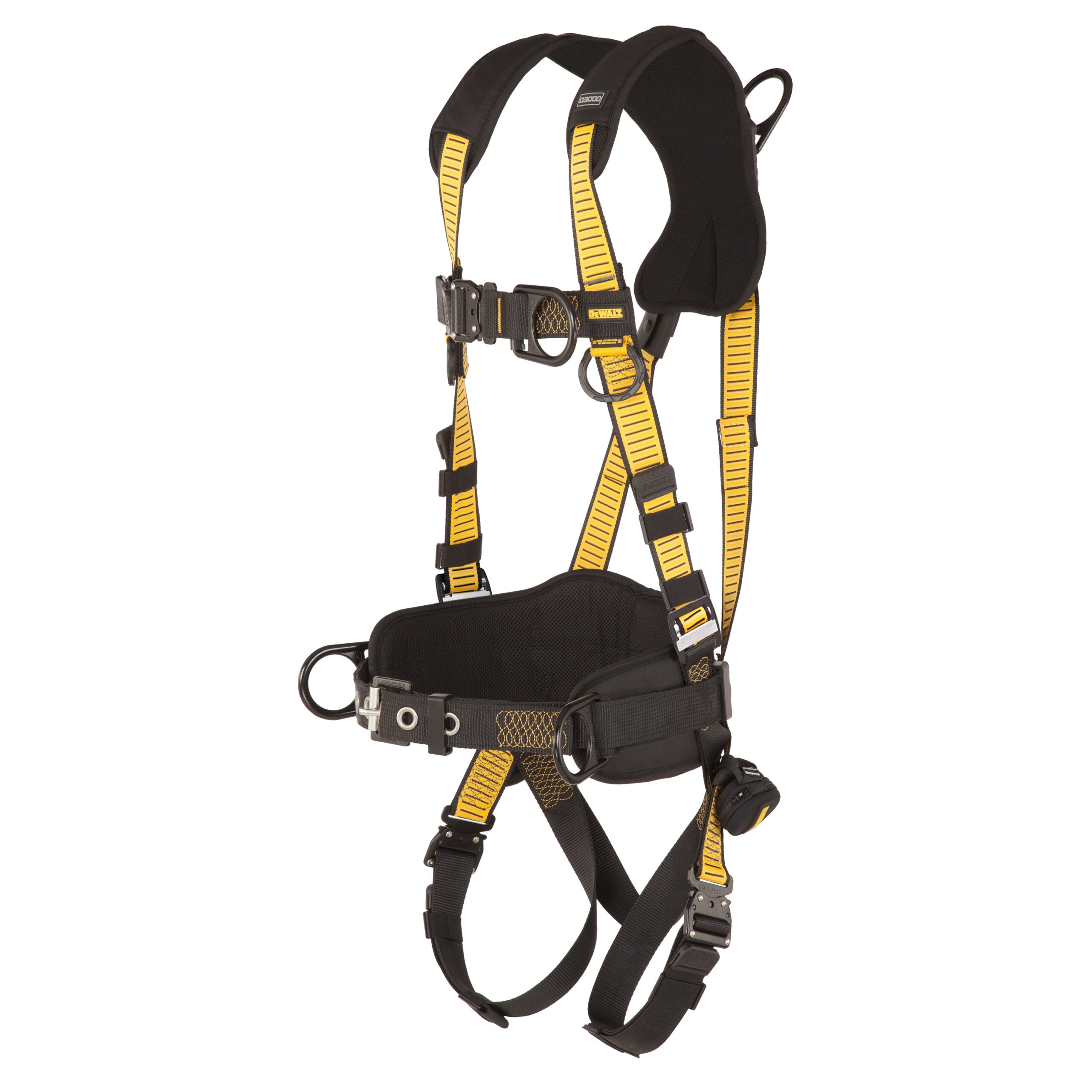 DEWALT® D3000 HARNESS Vest Style, w-belt 5-Point, Back, Front and Side D-Rings, QC Chest, QC Legs