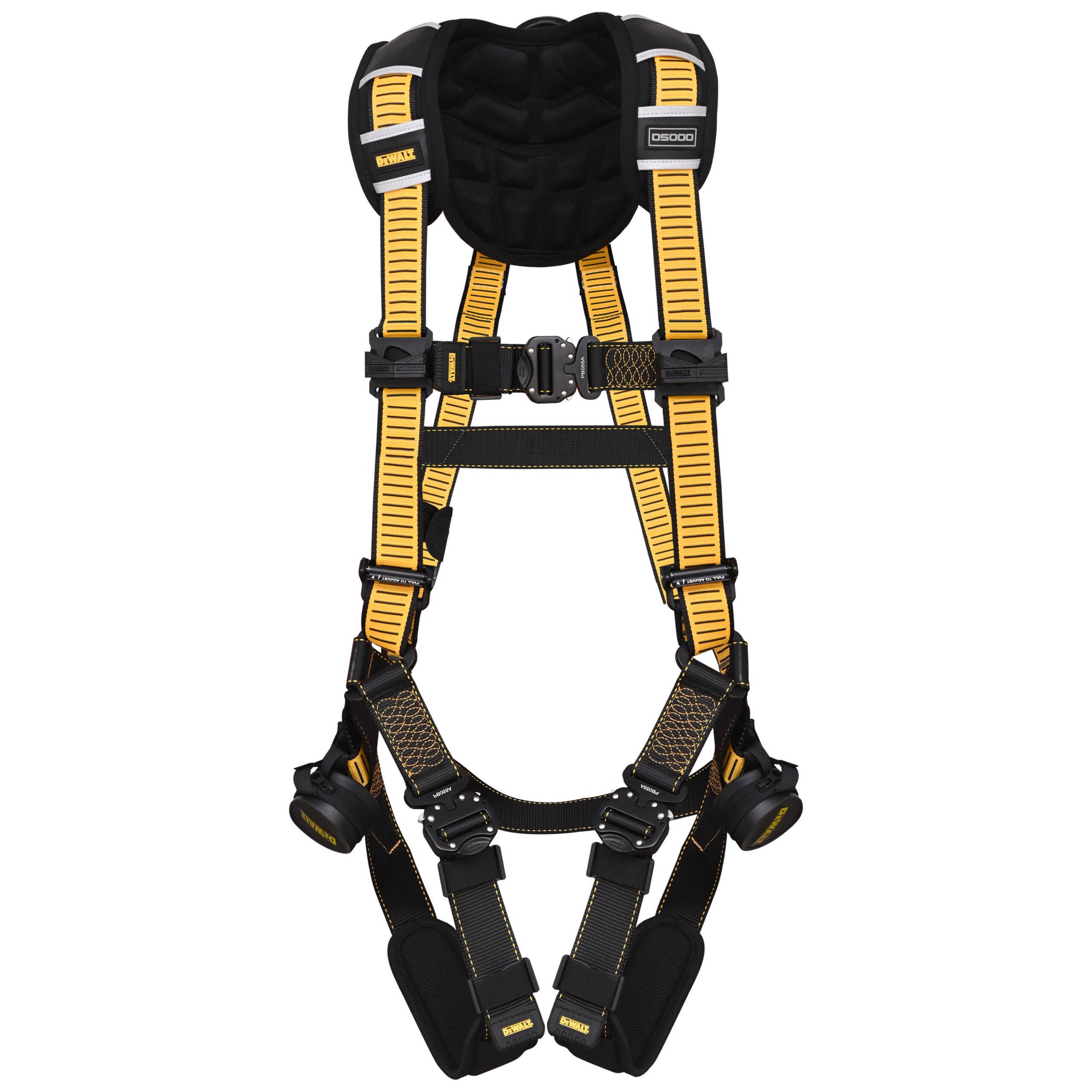 DEWALT D5000 HARNESS Vest Style, 5-Point, Back D-Rings, QC Chest, QC Legs