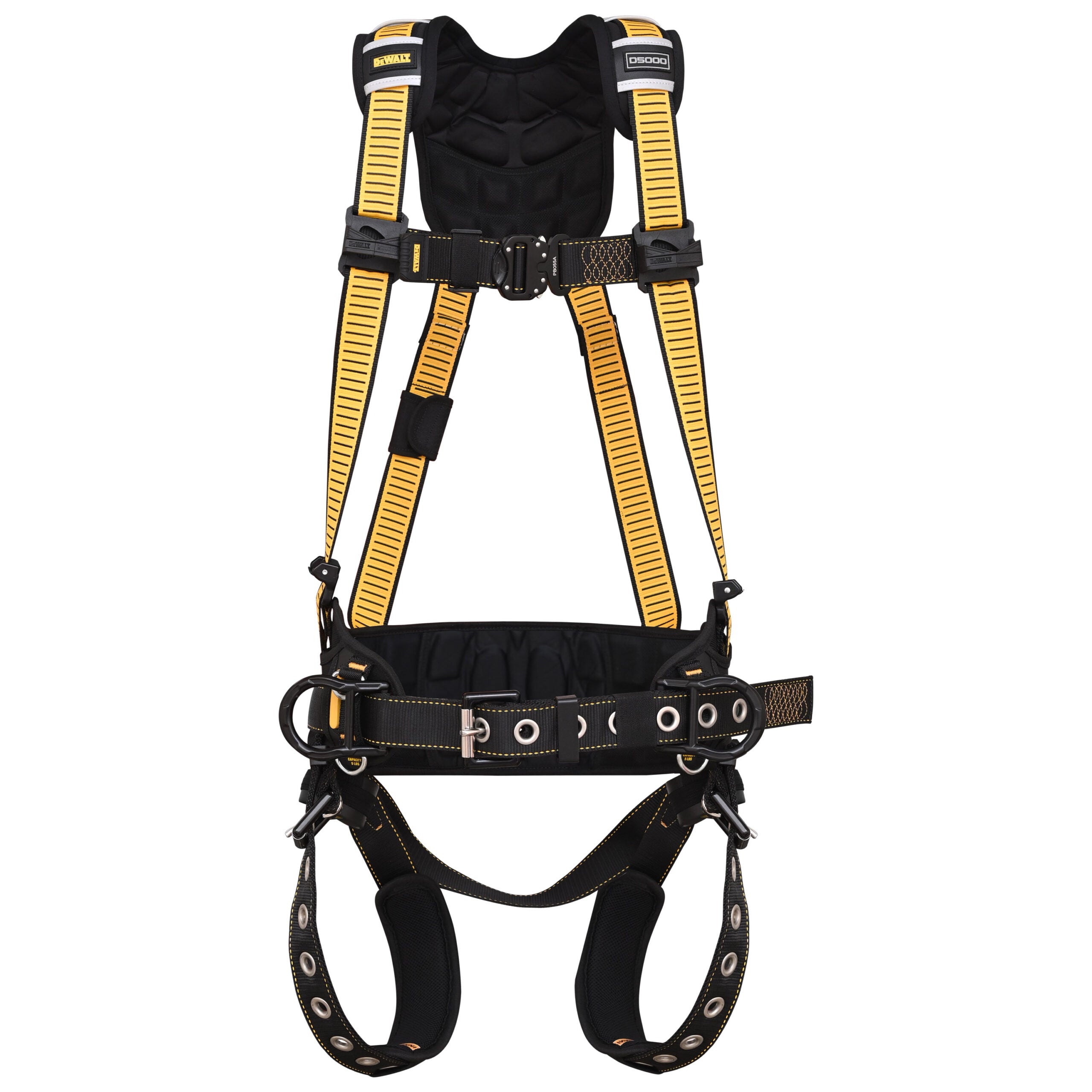 DEWALT D5000 HARNESS Vest Style, with Belt, 5-Point, Back and Side D-Rings, QC Chest, TB Legs