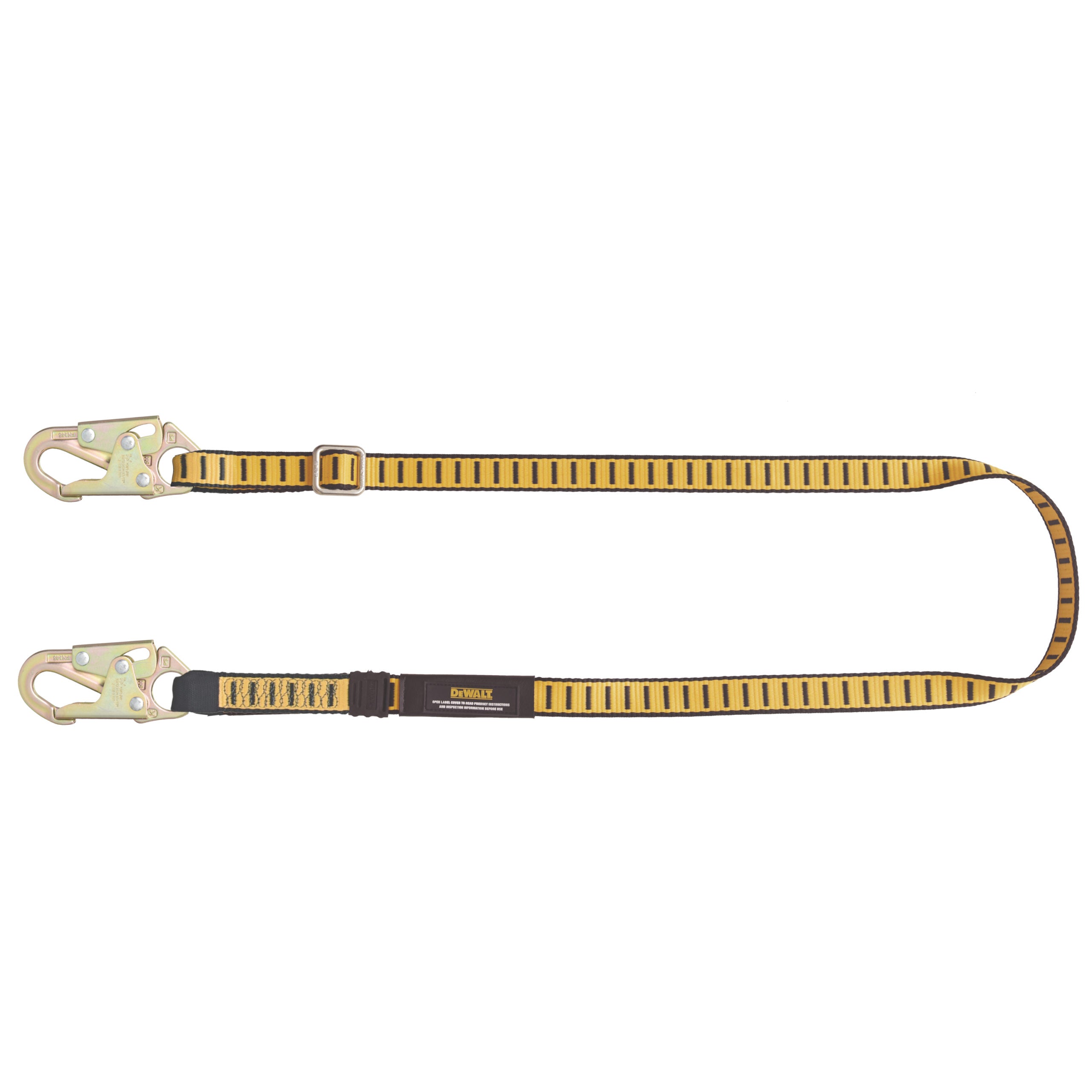 DEWALT 6 ft.(1.8 m) Adjustable Work Positioning Lanyard with Steel Snap hooks on Both Ends