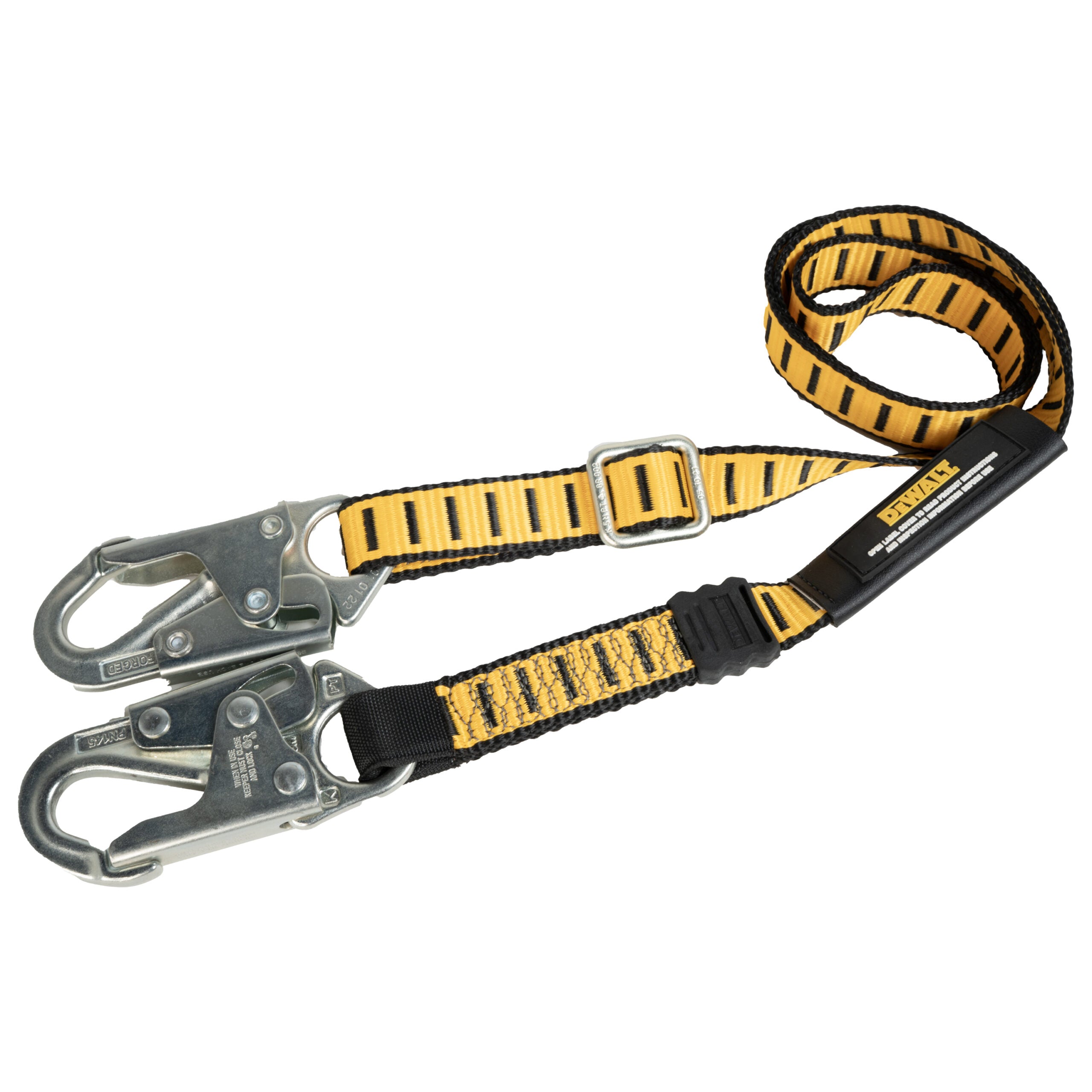 DEWALT 6 ft.(1.8 m) Adjustable Work Positioning Lanyard with Steel Snap hooks on Both Ends