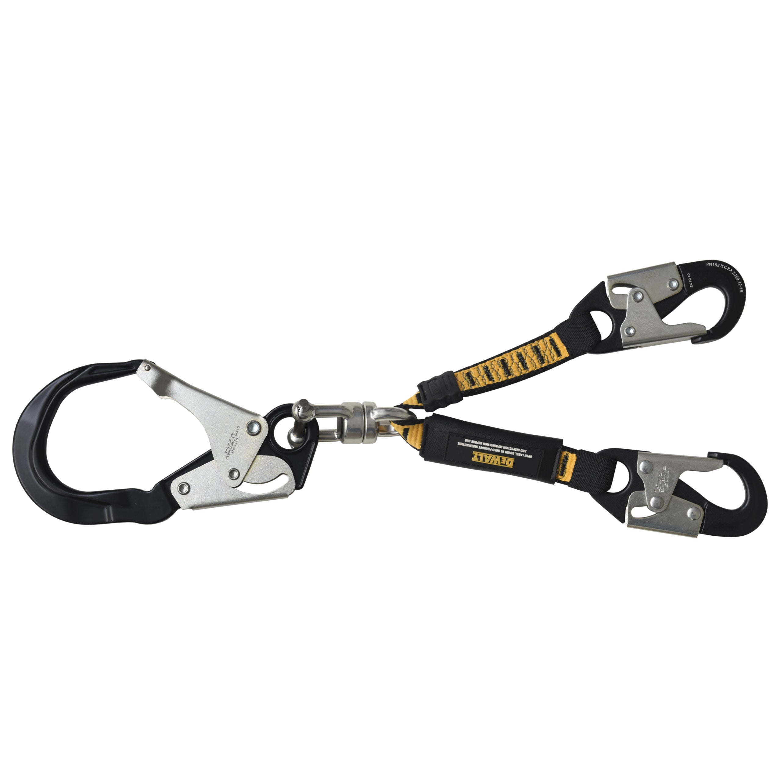 DEWALT 2 ft.(0.6 m) Web Work Positioning Device with Lightweight Aluminum Hooks