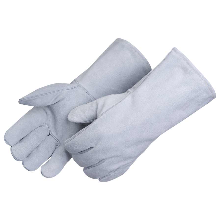 Shldr Lthr Gray Welder Glove