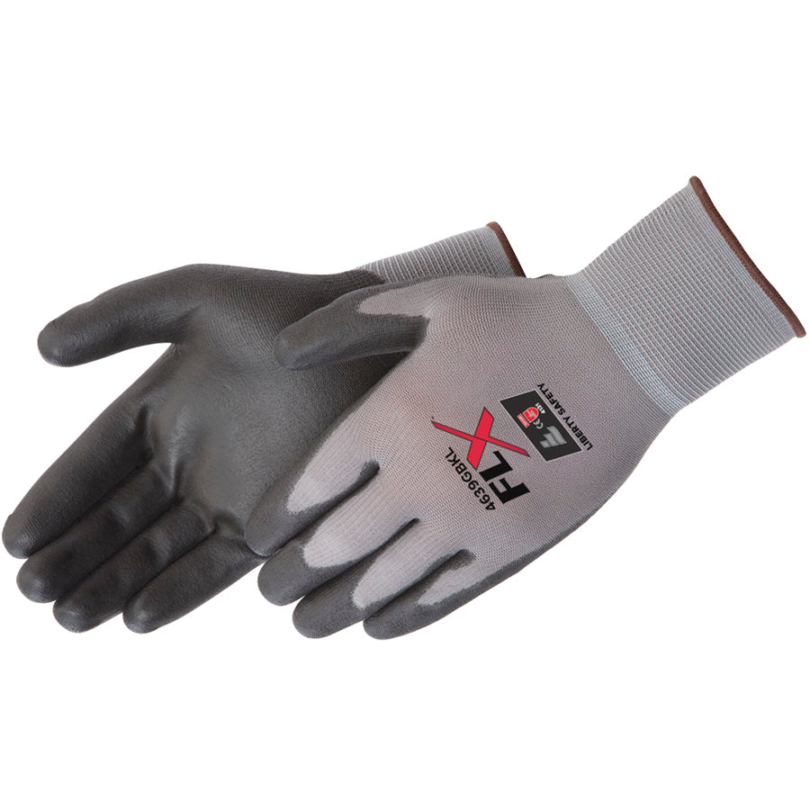 Gray Nylon GLV W/black PU M