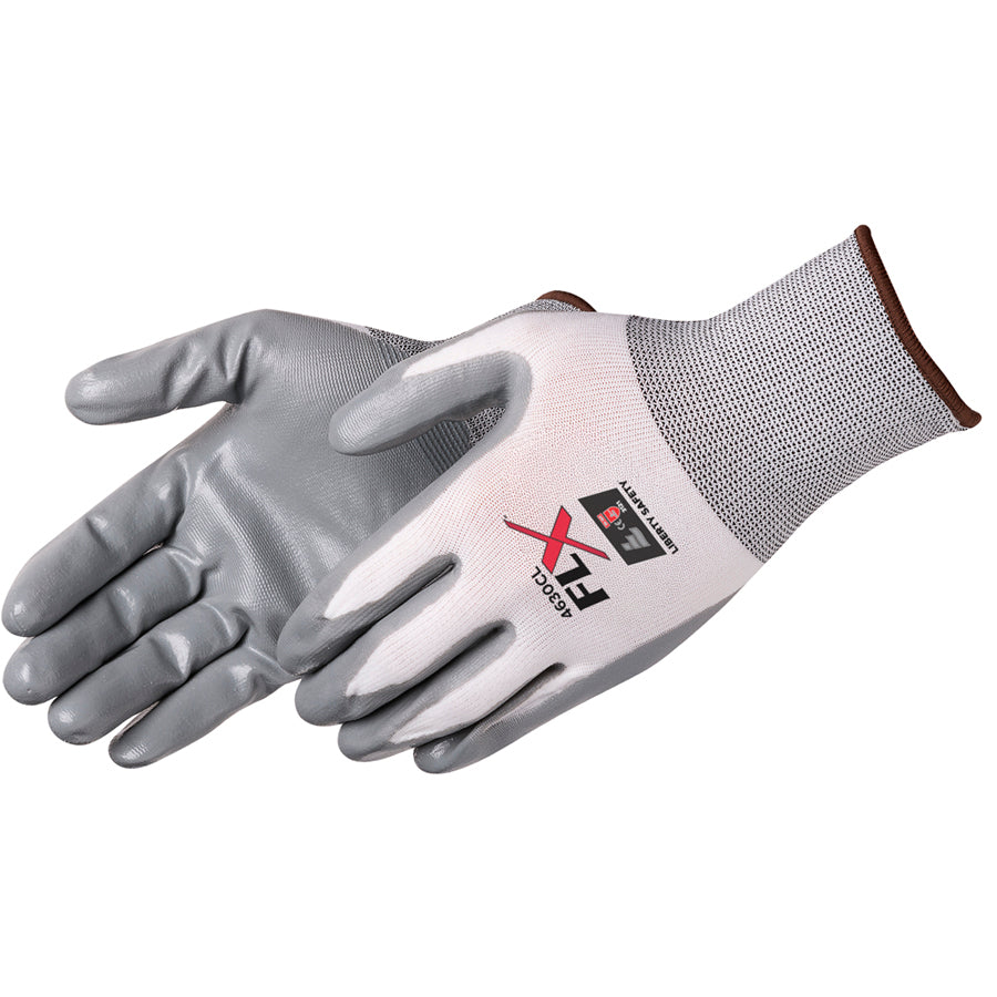 Nylon GLV W/gray Nitrile CTG XS