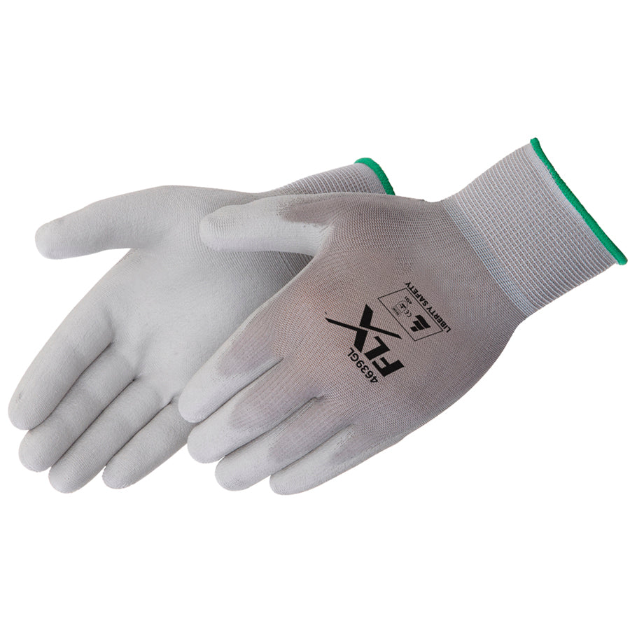 Gray Nylon GLV W/light Gray PU XS