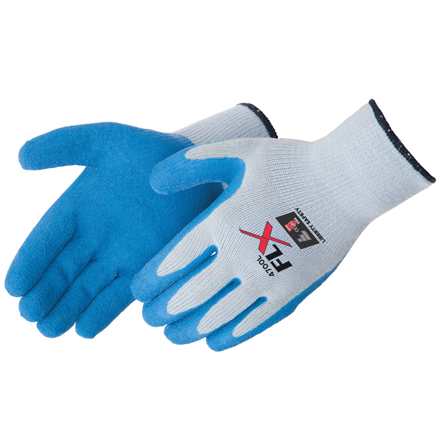 Gray GLV W/blue LTX DBL Dippin G SM """a Grip"" 10 Gauge