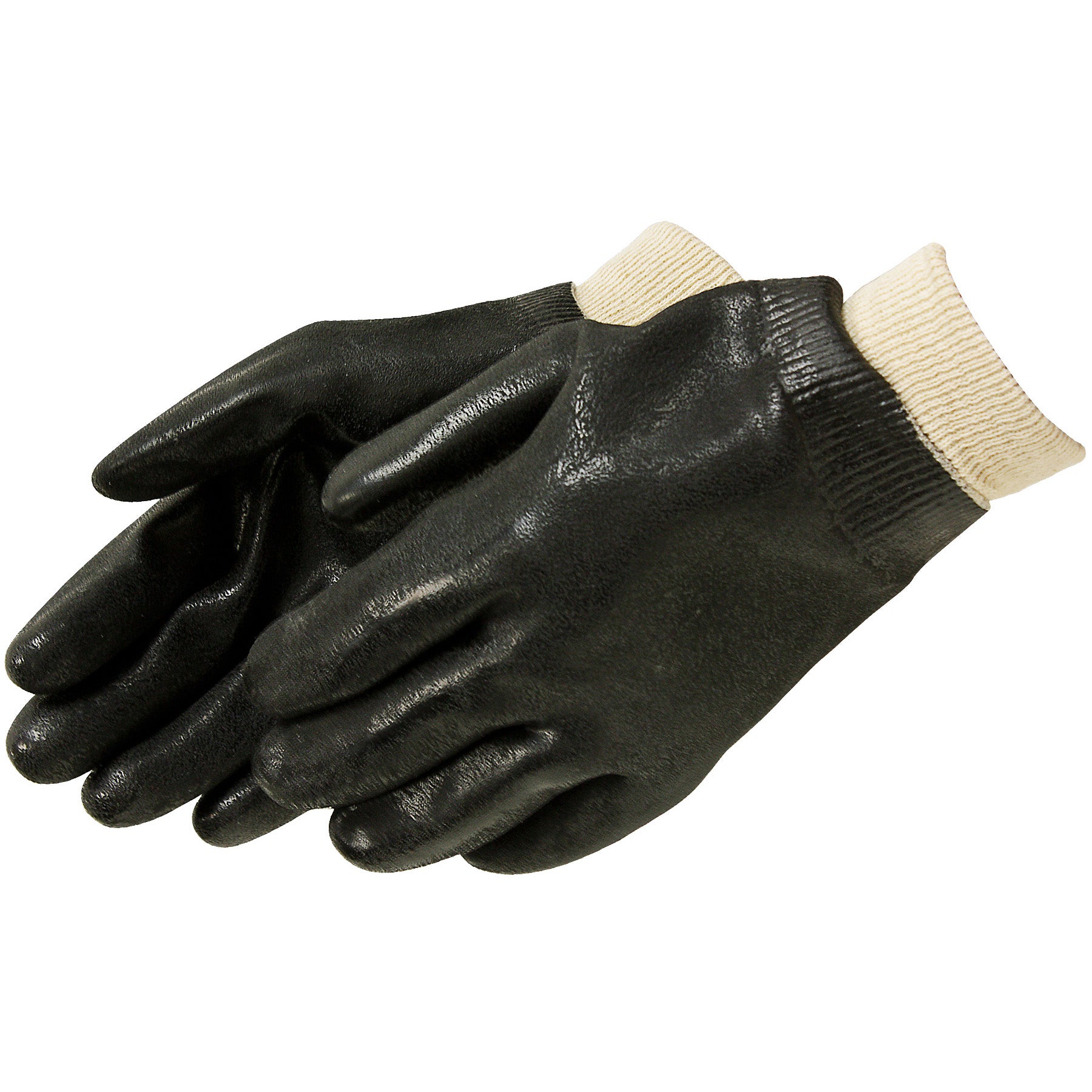 BLK PVC DIP Rough Fnsh Jersy L N K/w