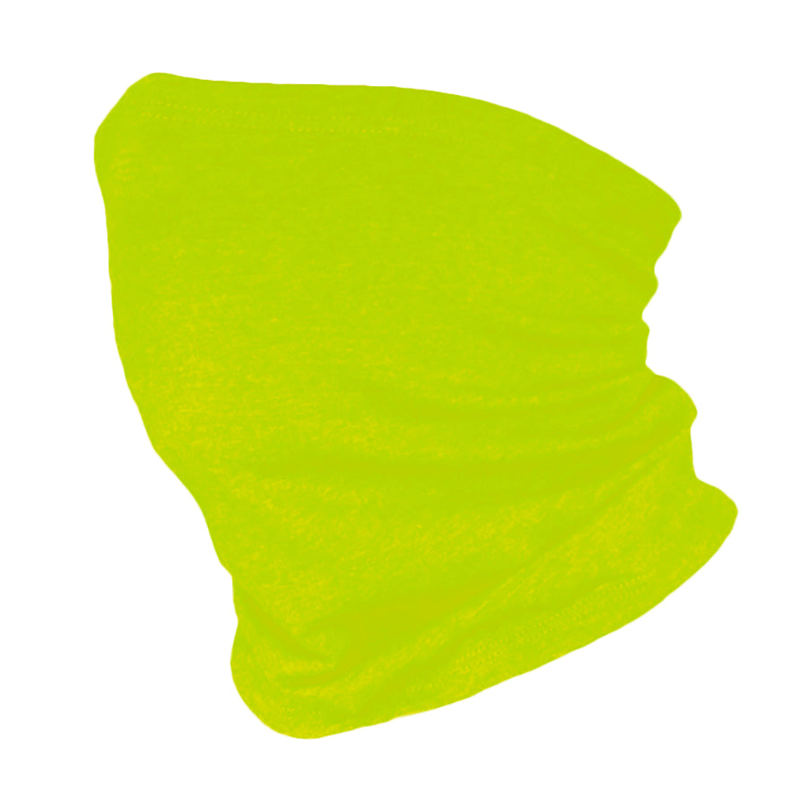 1 Layer Lime Green Neck Gaiter Poly, Ind. Bag, 10 Pcs/bag 48 Bags/carton
