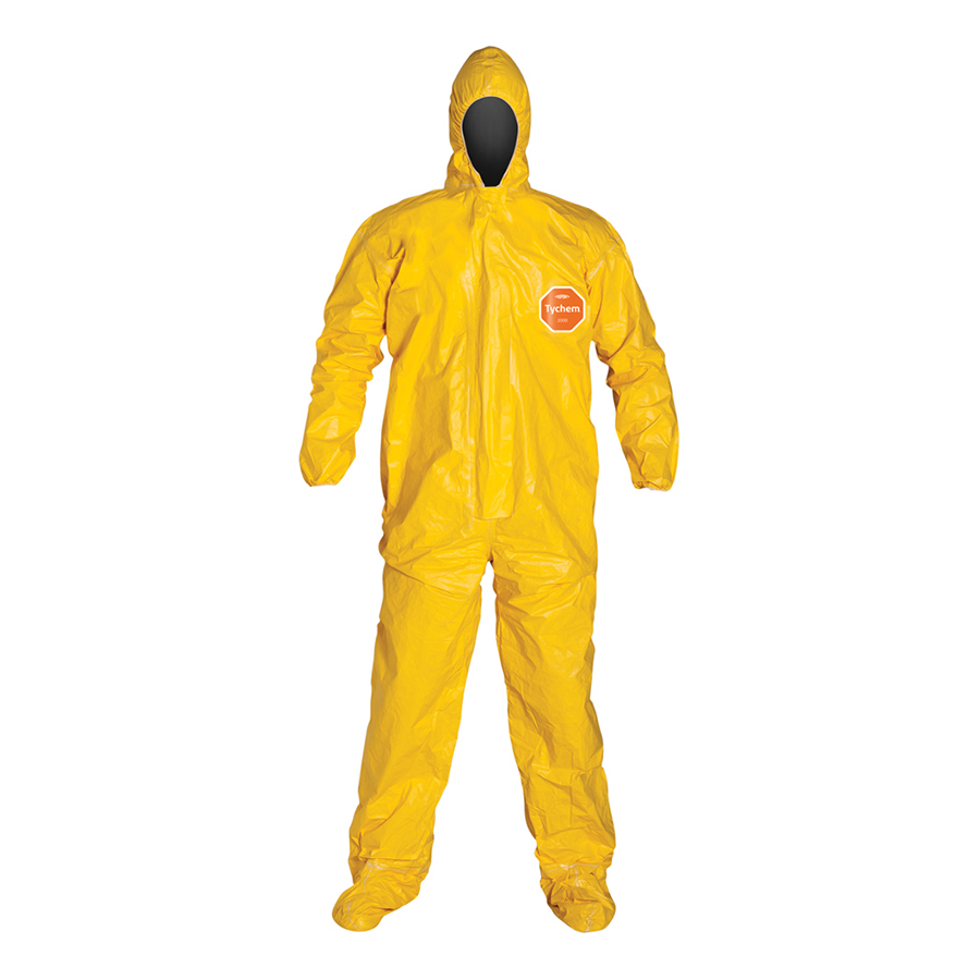 Tychem QC Coveralls Ah/t EW M Edium Tychem QC Coverall - Attached
