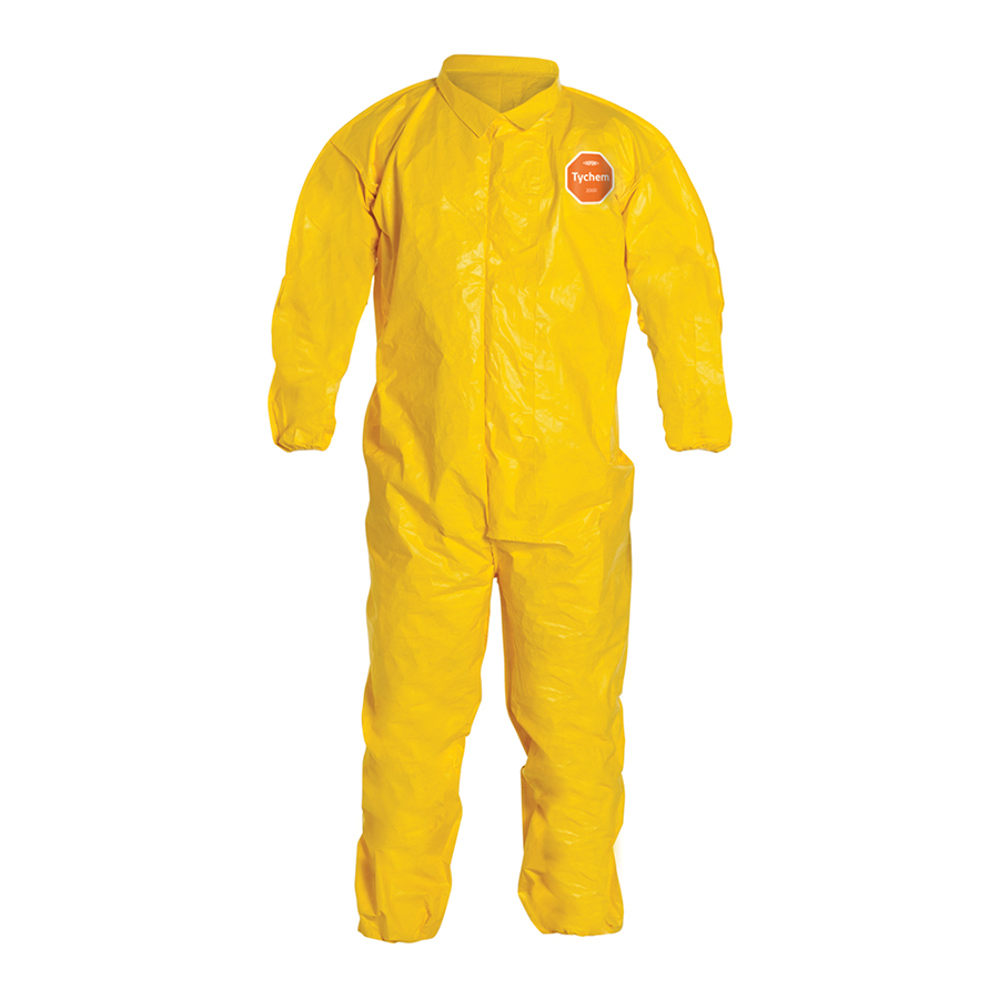 Tychem QC Coveralls Srged Seam MD Tychem QC Coverall - Elastic W