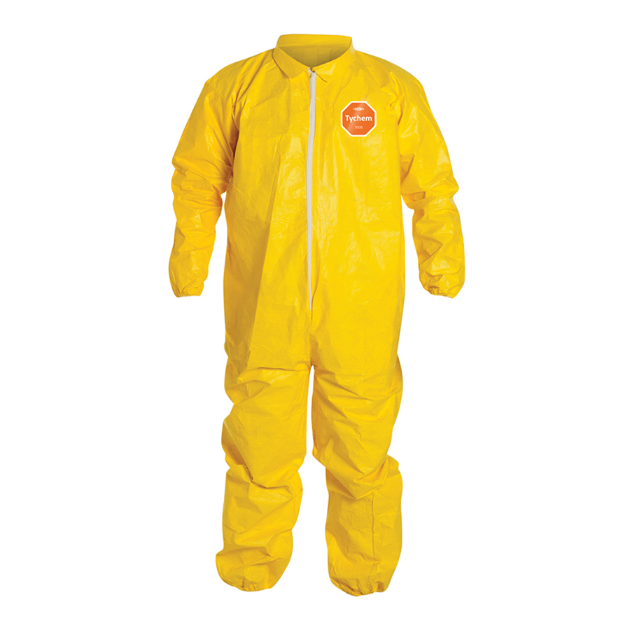 Tychem QC Coveralls Srged Seam LG Tychem QC Coverall - Elastic W