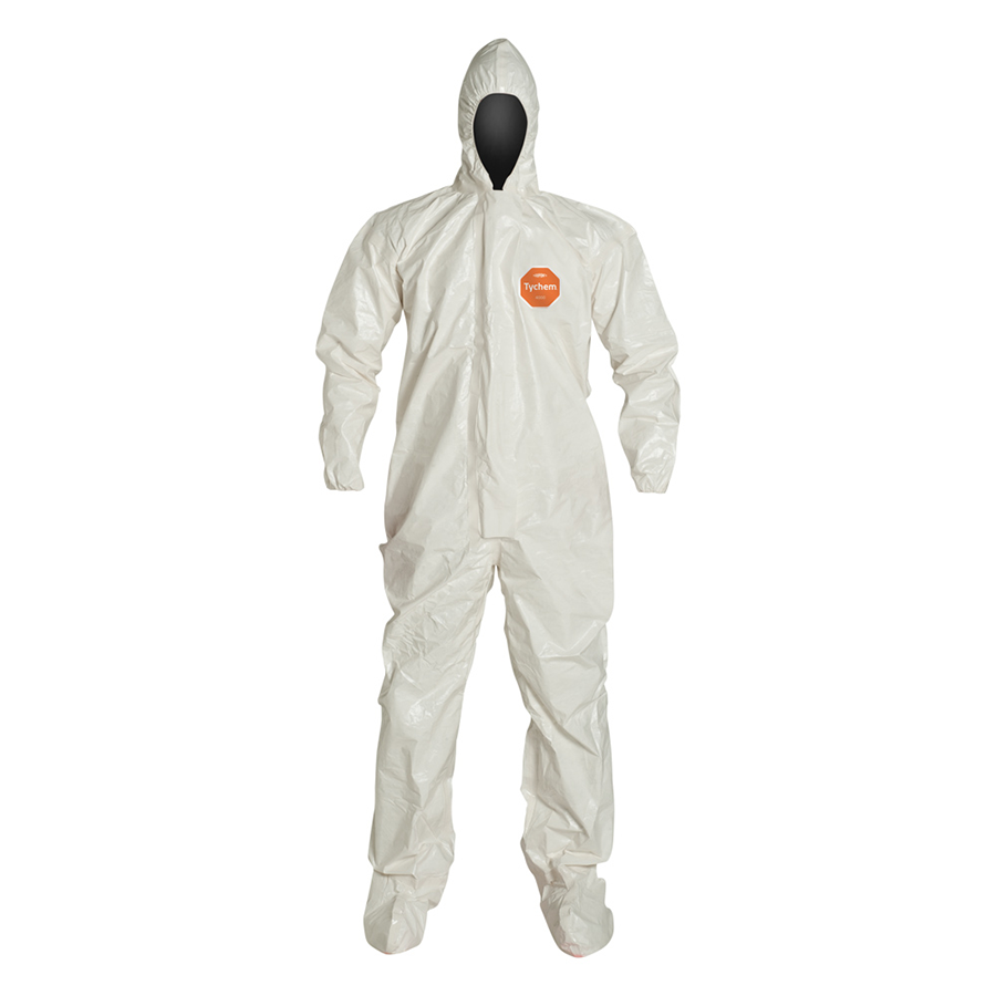 Tychem SL Coverall Hood/boot/e W M