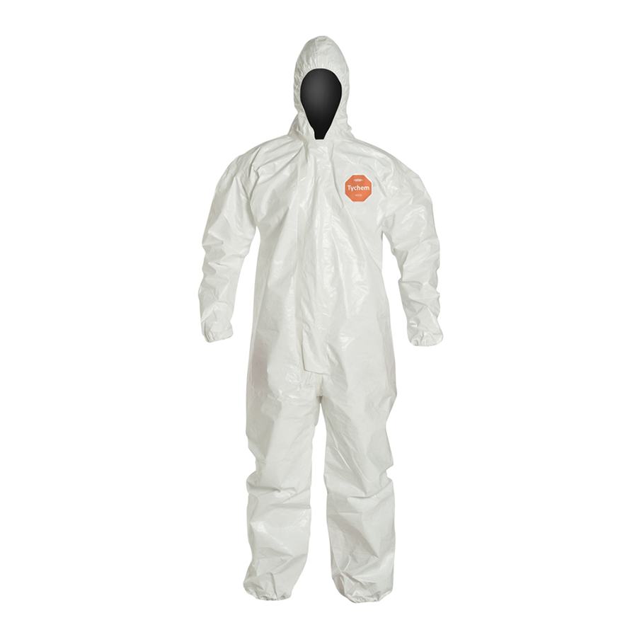 TYCHEM SL COVERALLS ZP/HD/EWA L TyChem SL coverall - attached