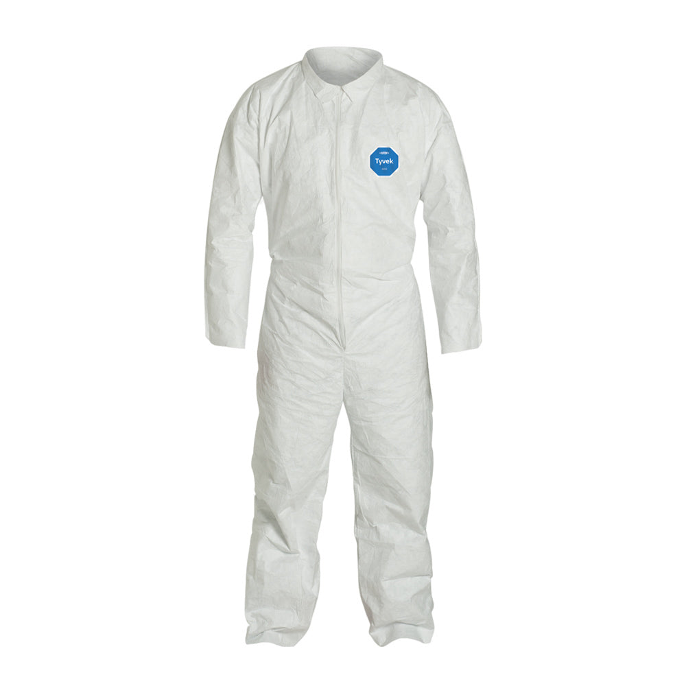 Tyvek Coverall, Collar, Size:m