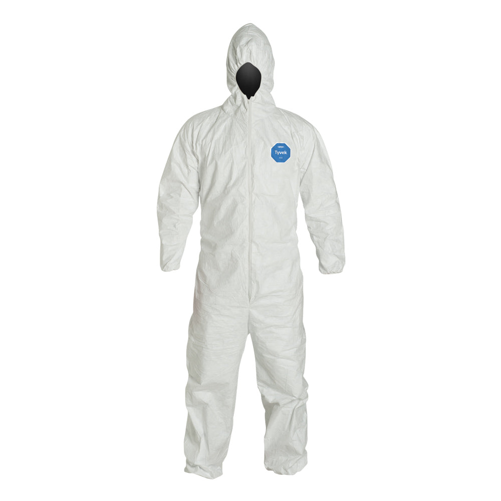 Tyvek Coverall, Attached Hood, M