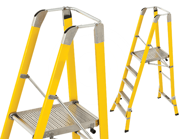 WorkMaster 550mm Safety Step Platform Ladder - FPW 0.6 RW