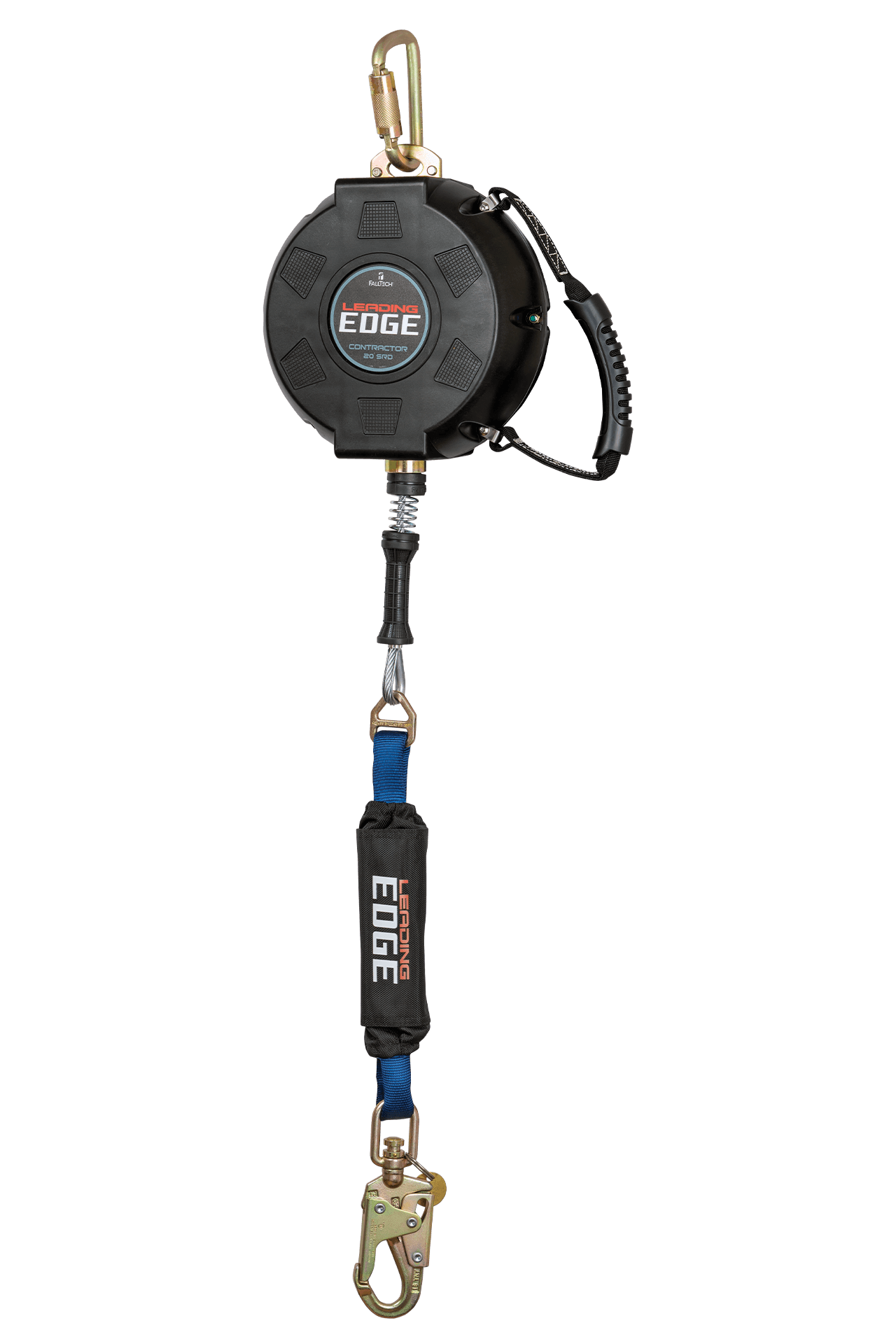 Contractor Leading Edge Class 2 SRL with 20' Galvanized Steel Cable and Anchorage Carabiner