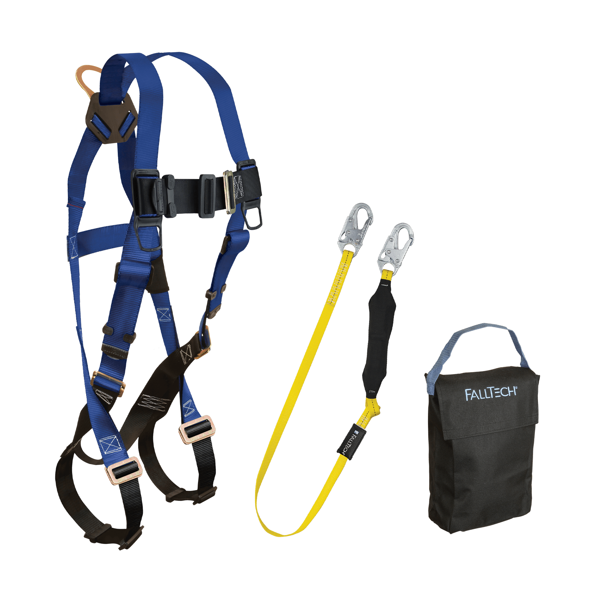 Harness and Lanyard 3-pc Kit Including Small Storage Bag (7015, 8256LT, 5005P)