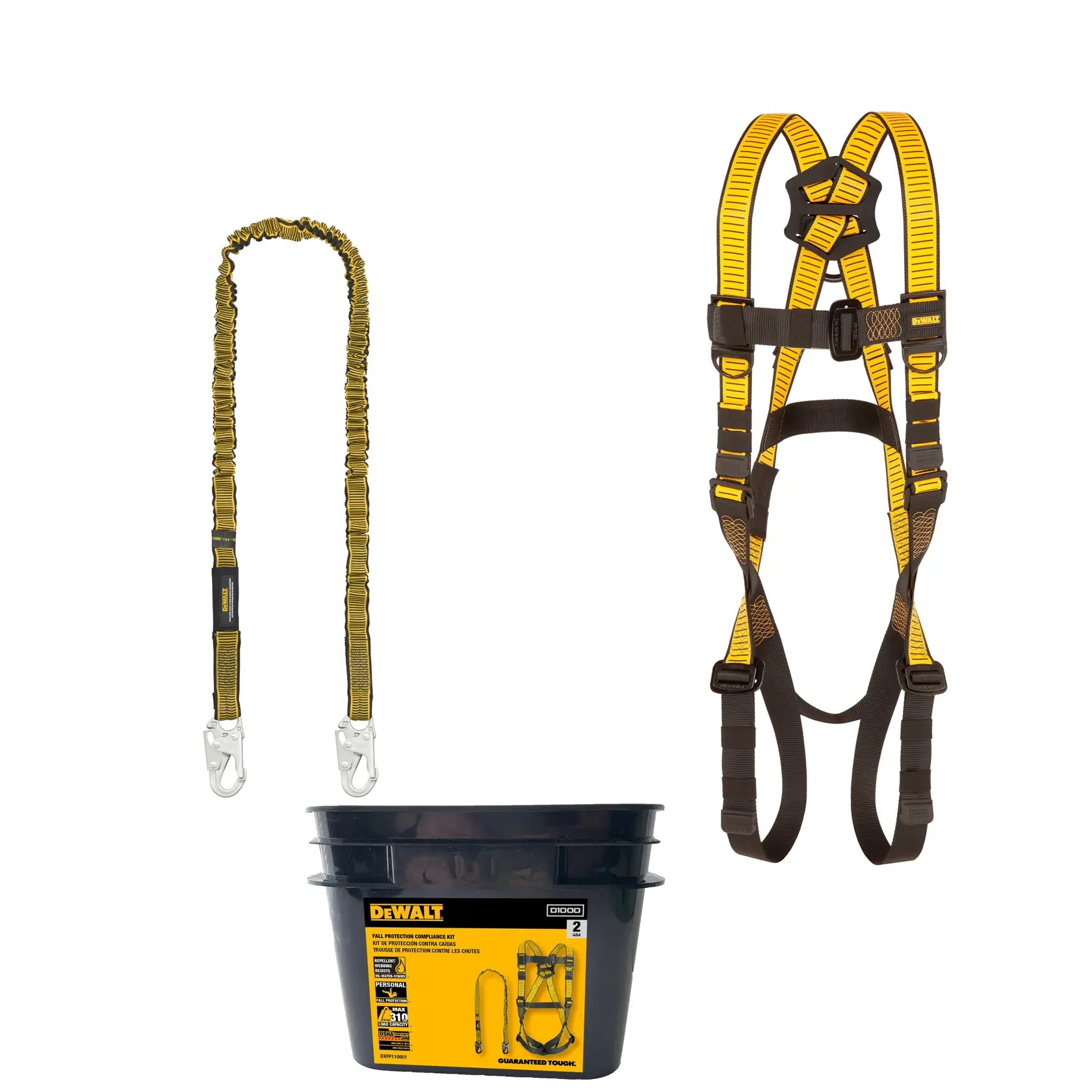 DEWALT Fall Protection Kit - D200P Personal SRL, D1000 with TB Legs, 6' Anchor Strap and Gear Bag