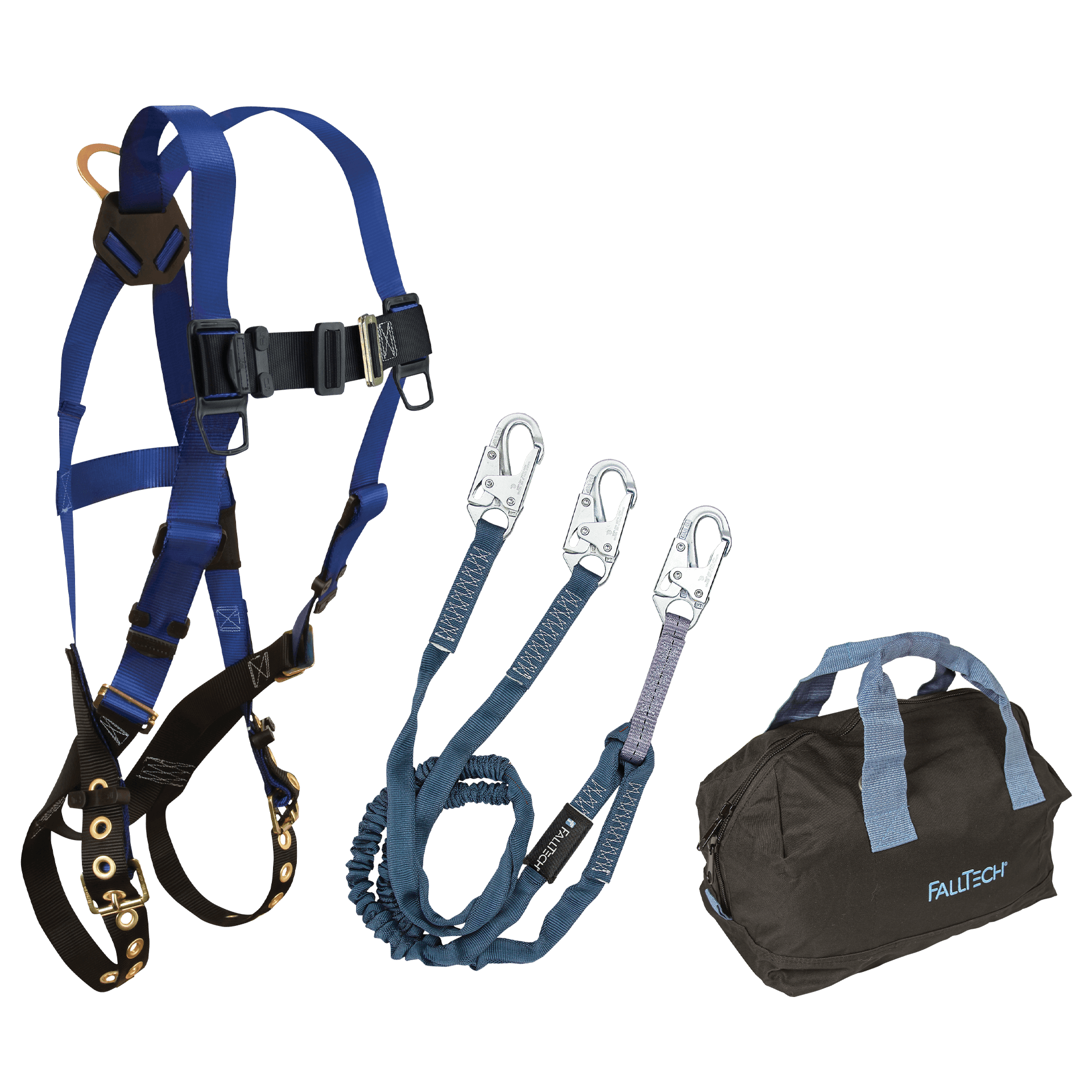 Harness and Lanyard 3-pc Kit Including Medium Storage Bag (7016, 8259Y, 5006MP)