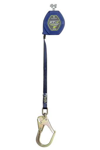 8' EdgeCore FT-X Tie-Back Class 2 LE SRL, Replacement-leg with Steel Snap Hook + TB D-ring
