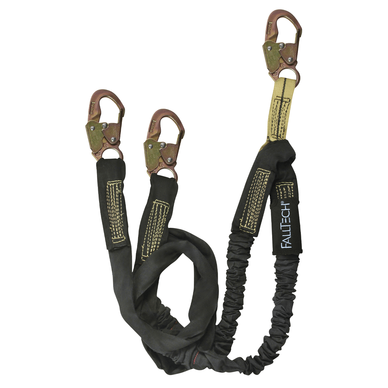 6' WeldTech® Nomex® Energy Absorbing Lanyard, Double-leg with Steel Snap Hooks