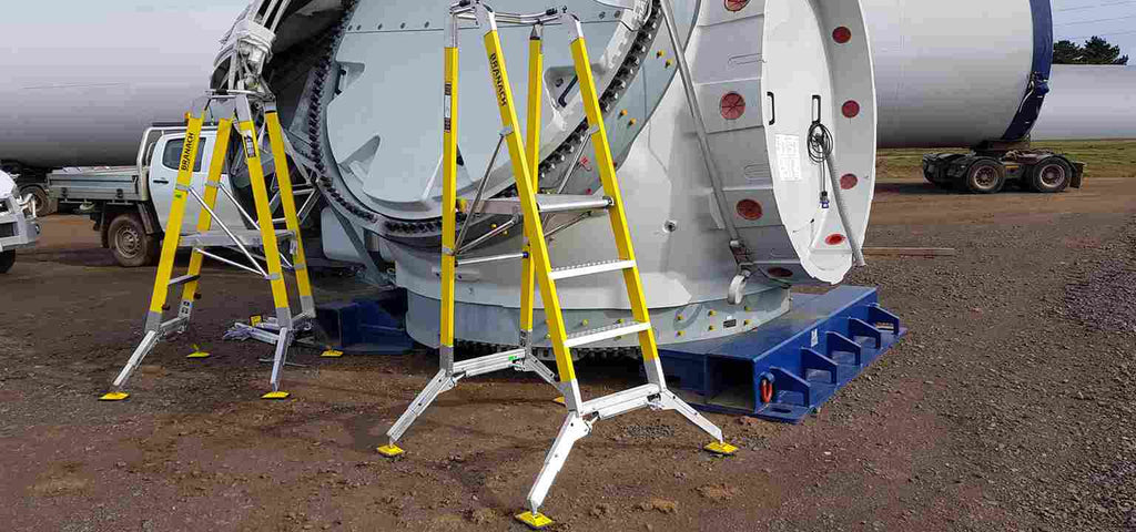 WorkMaster All Terrain 550mm Safety Step Platform Ladder - Gallery Image 2