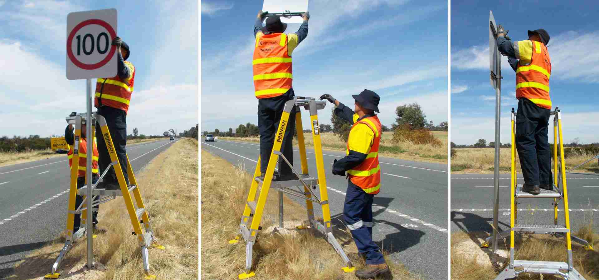 WorkMaster All Terrain 550mm Safety Step Platform Ladder - Gallery Image 3
