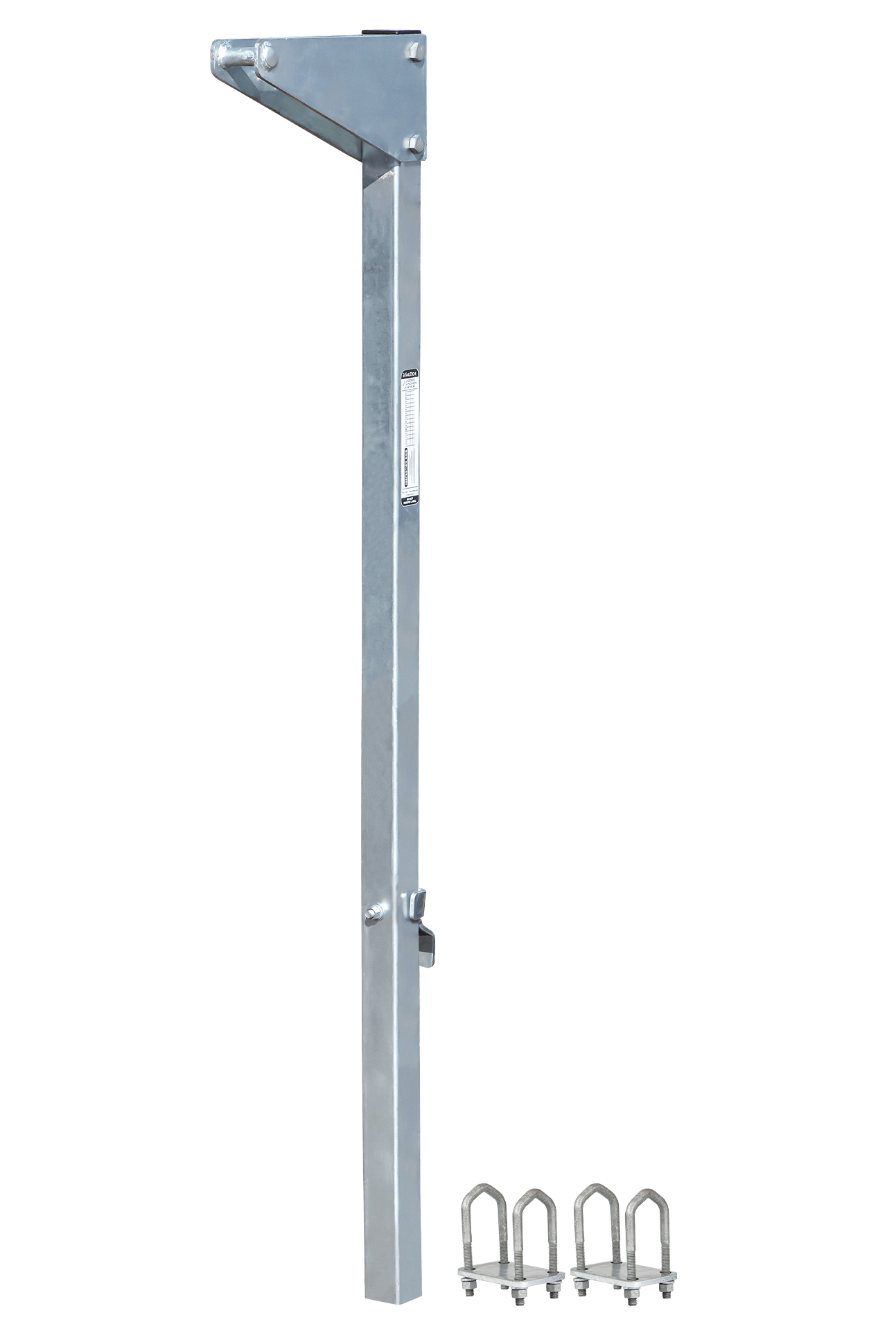 5' Bolt-on Ladder Stanchion Anchor with 12" Overhead Offset