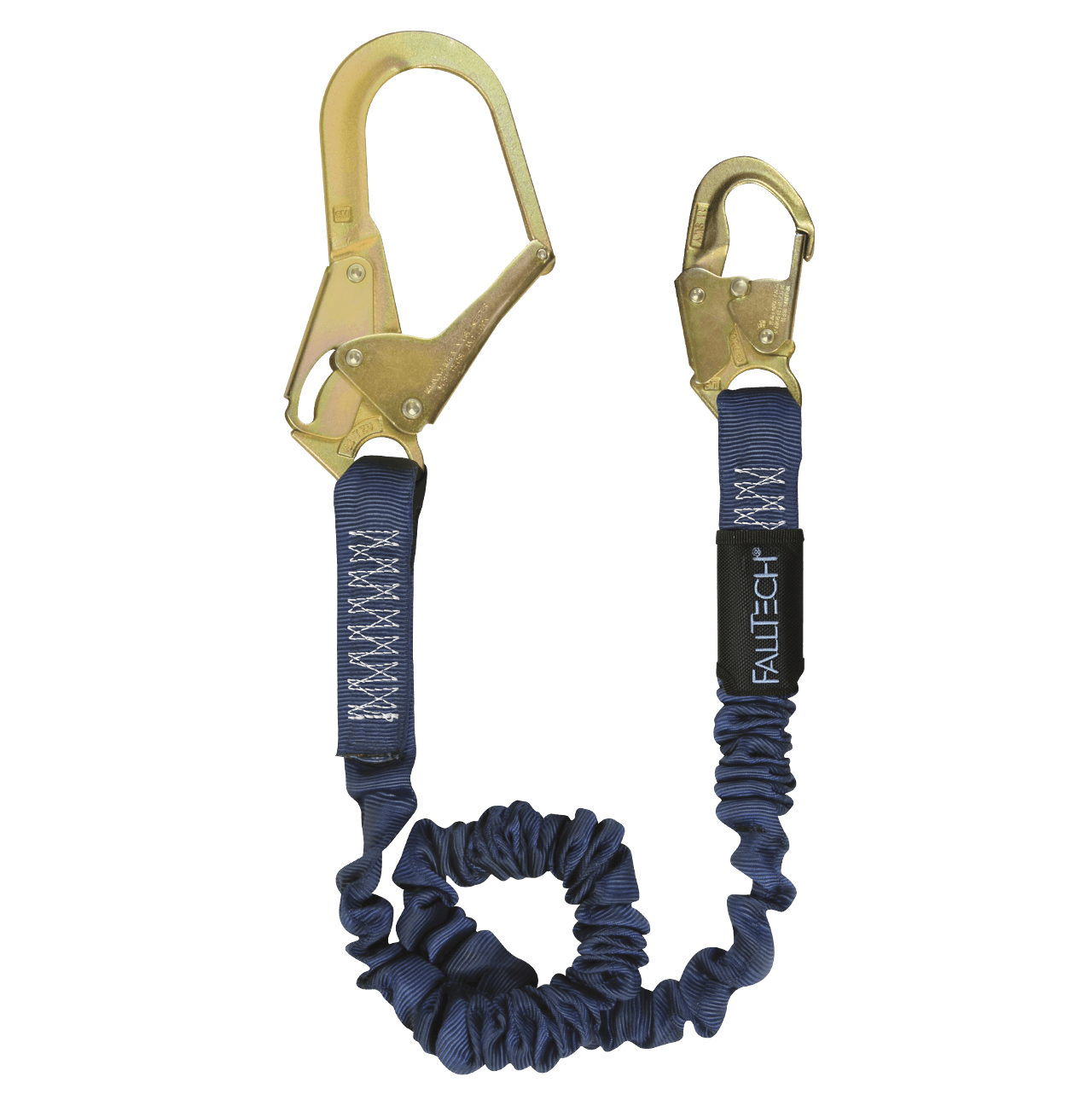 4½' to 6' ElasTech® Energy Absorbing Lanyard, Single-leg with Steel Connectors