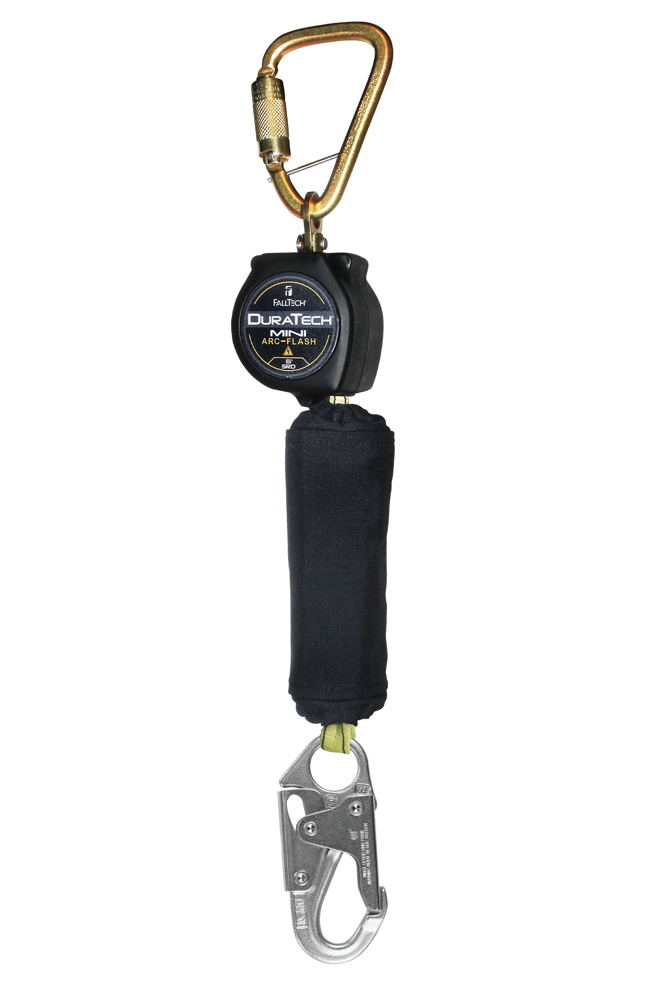 6' Arc Flash DuraTech® Mini Class 1 Personal SRL-P with Steel Snap Hook, Includes Steel Dorsal Connecting Carabiner