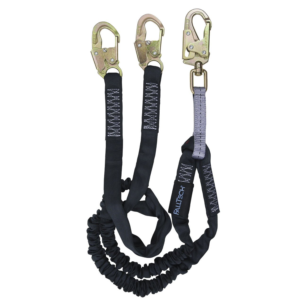 6' Heavyweight® Energy Absorbing Lanyard, Double-leg with Steel Snap Hooks